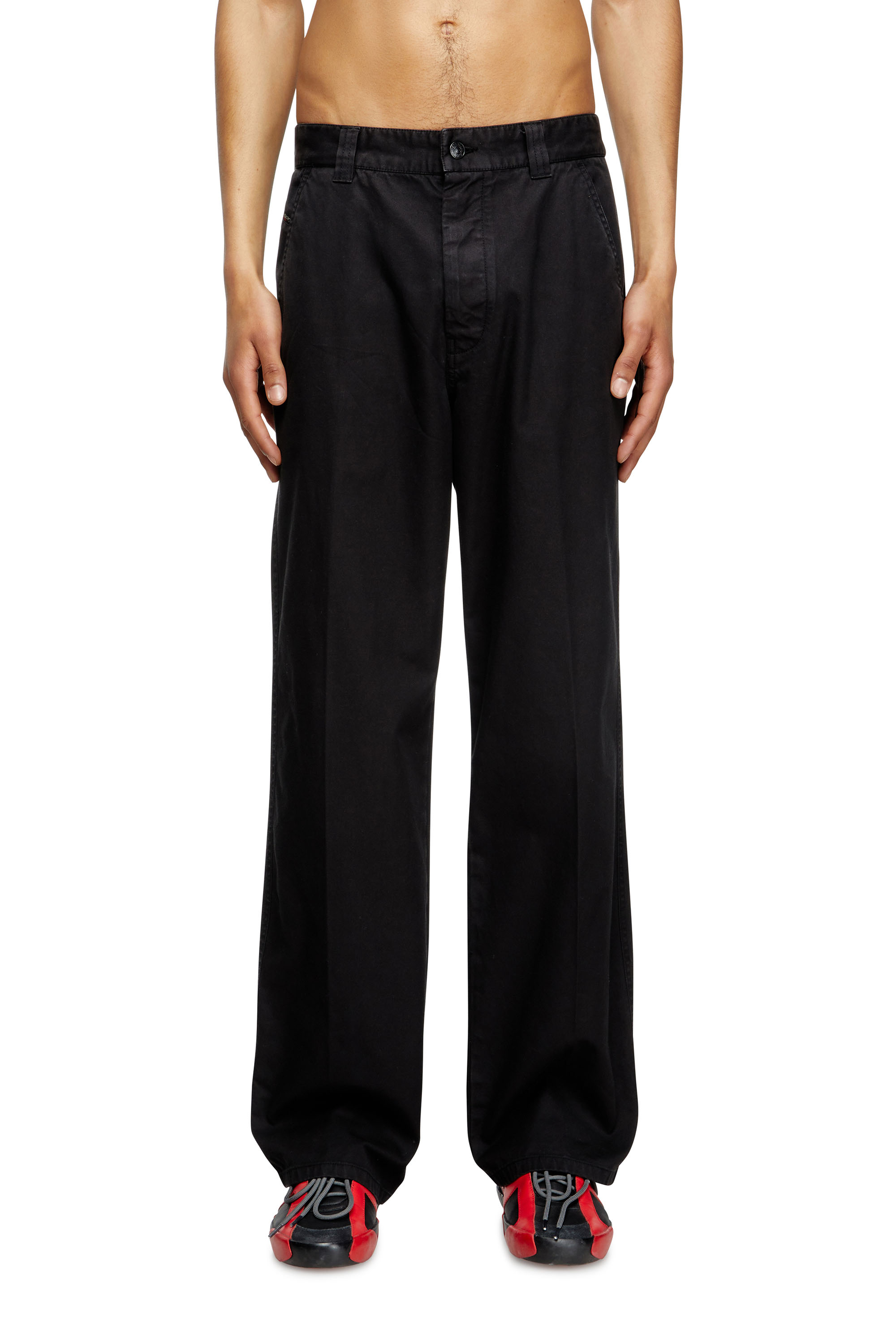 Diesel - P-HANT-CHINO, Man's Chino pants in Black - 1