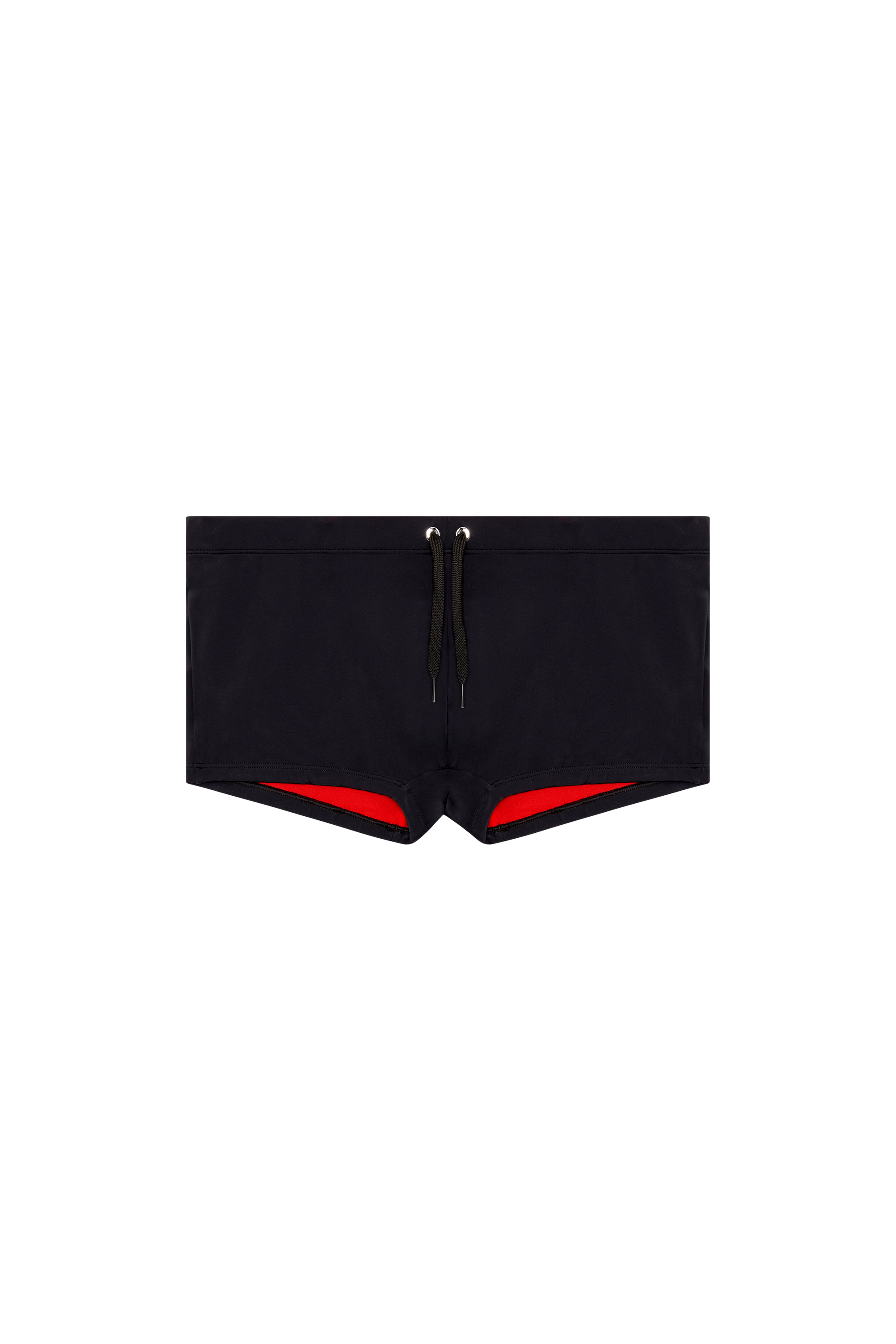 Diesel - BMBX-BRAD, Man's Swim boxer briefs with back logo print in Black - 4