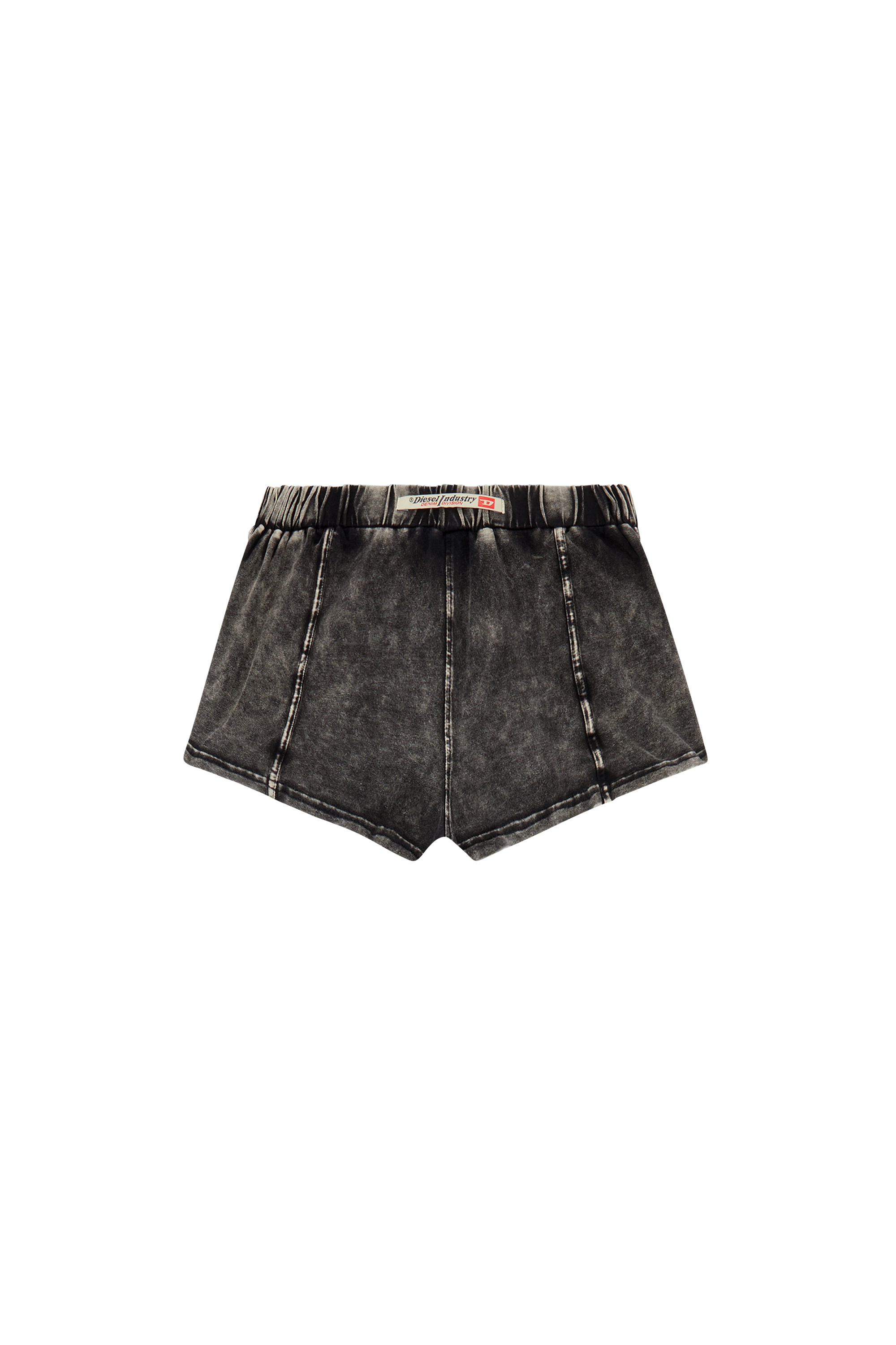 Diesel - UFSP-GRICHA, Woman's Pyjama shorts in denim-effect jersey in Black - 4