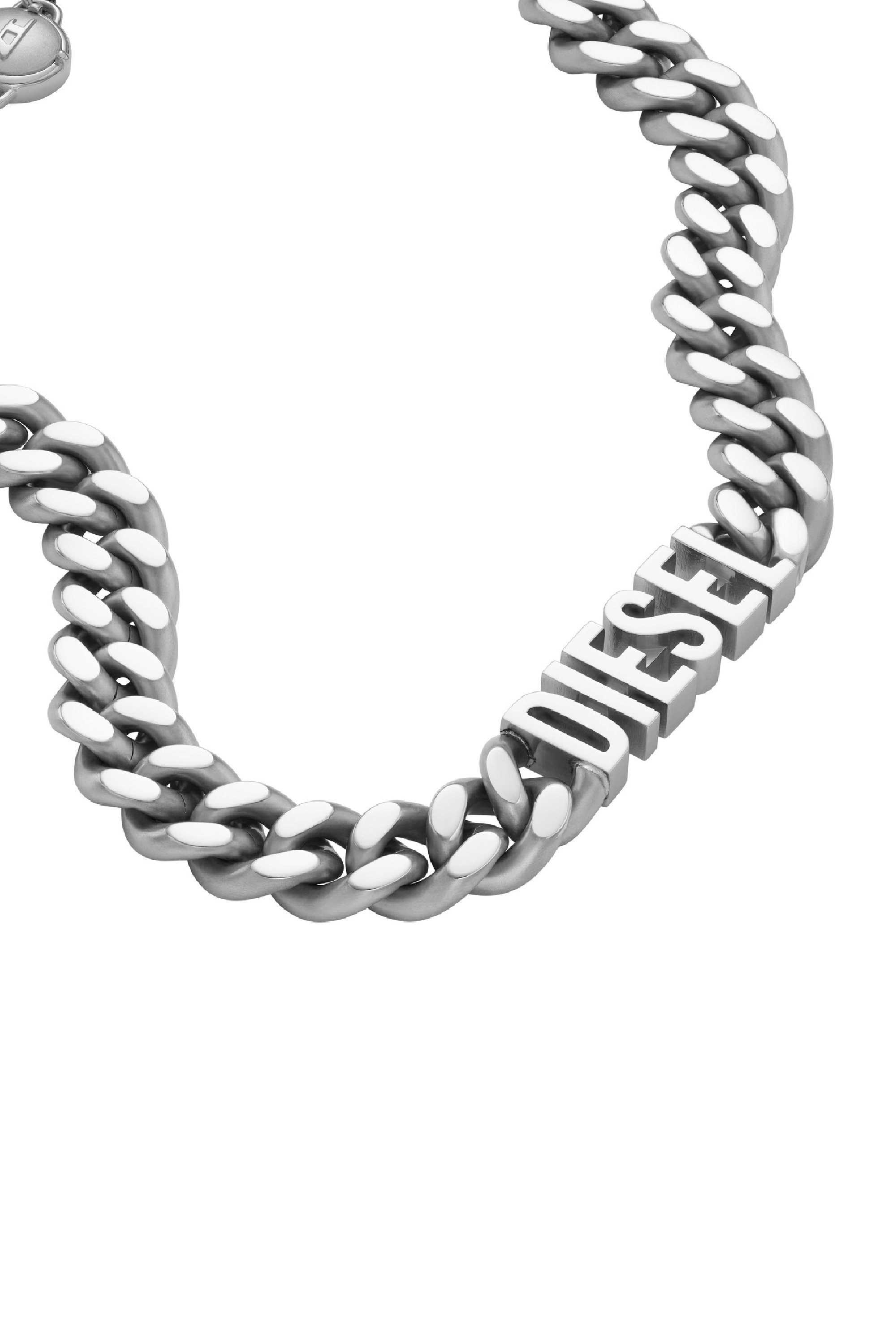 Diesel - DX1388, Man's Stainless steel choker necklace in Silver - 1