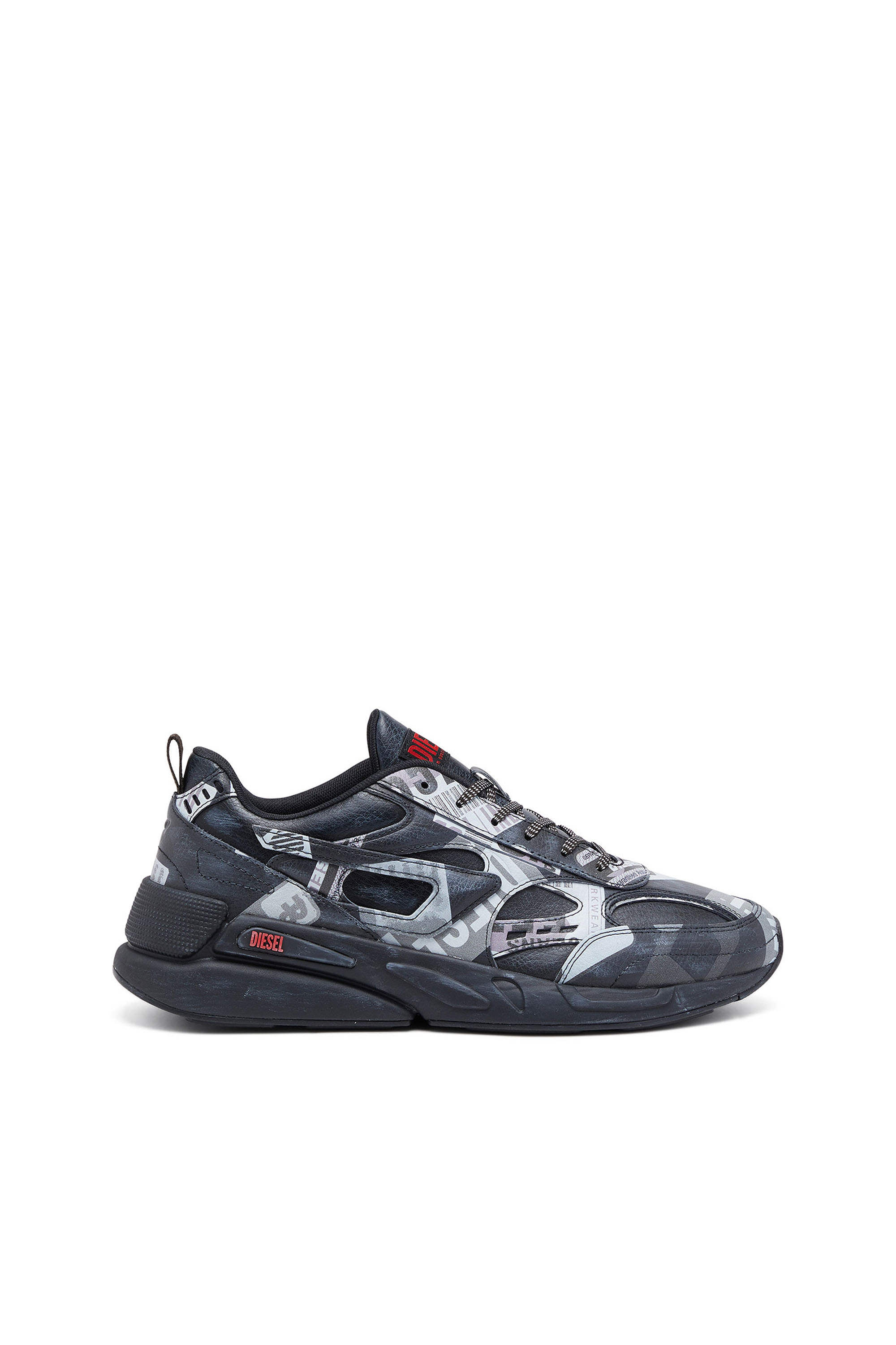 Diesel - S-SERENDIPITY SPORT, Man's S-Serendipity-Leather sneakers with graphic overlays in Black - 1