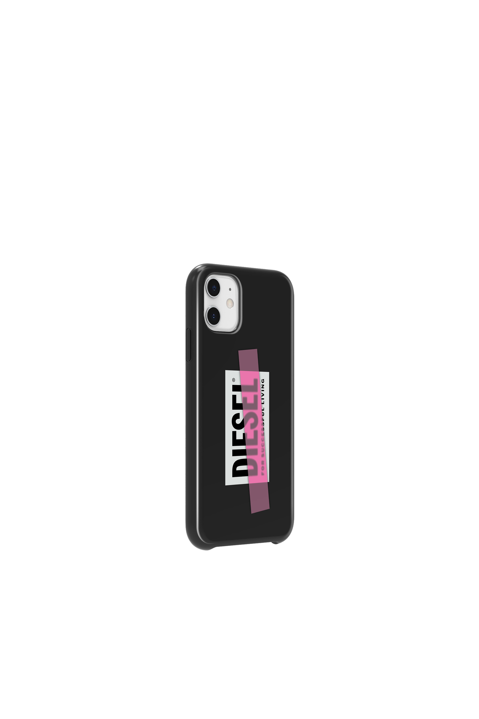 Diesel - DIPH-032-BLKPT, Unisex's Printed co-mold case for iPhone 11 in Black/Pink - 4