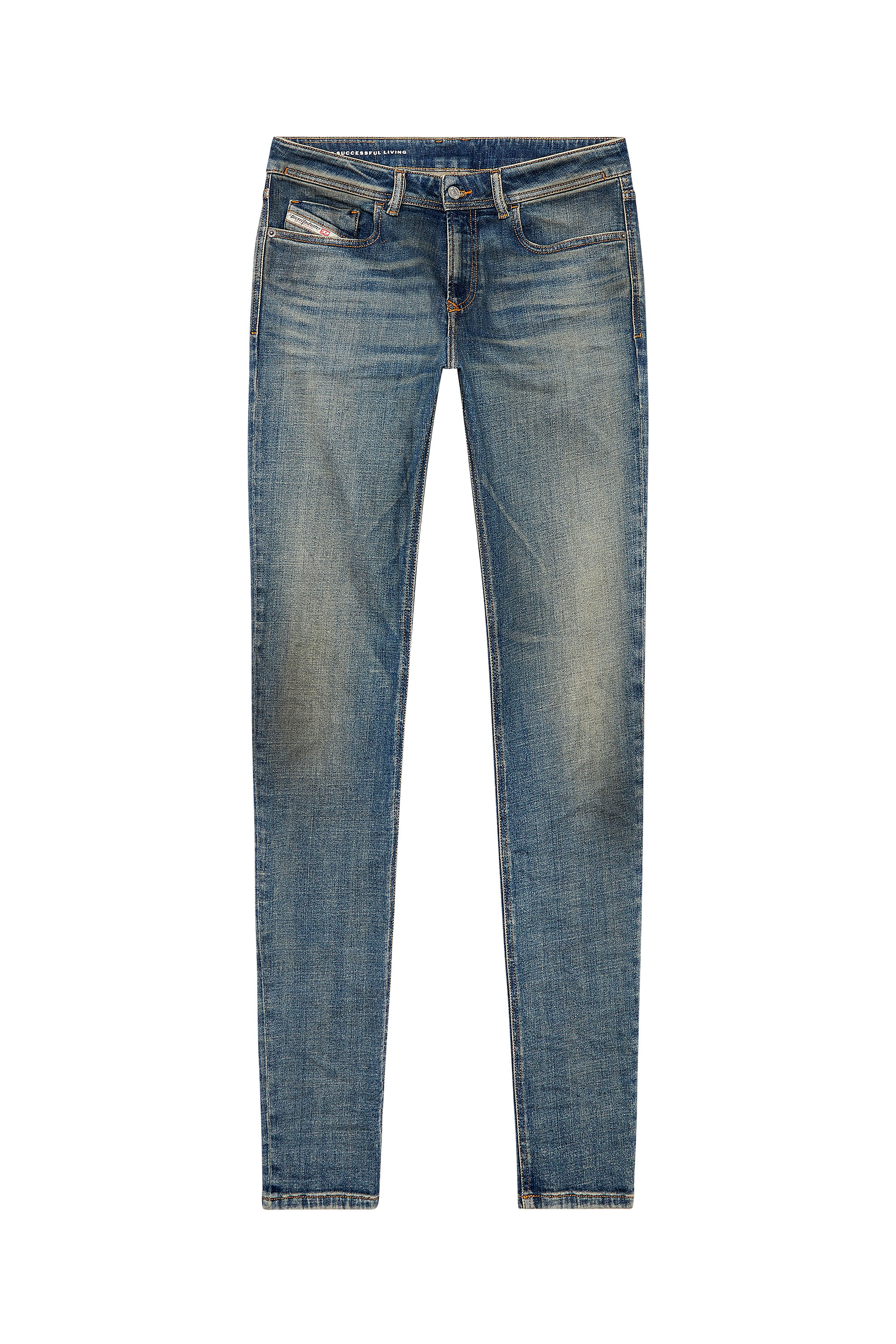Diesel - Man's Skinny Jeans 1979 Sleenker 09H69, Dark Blue - 3