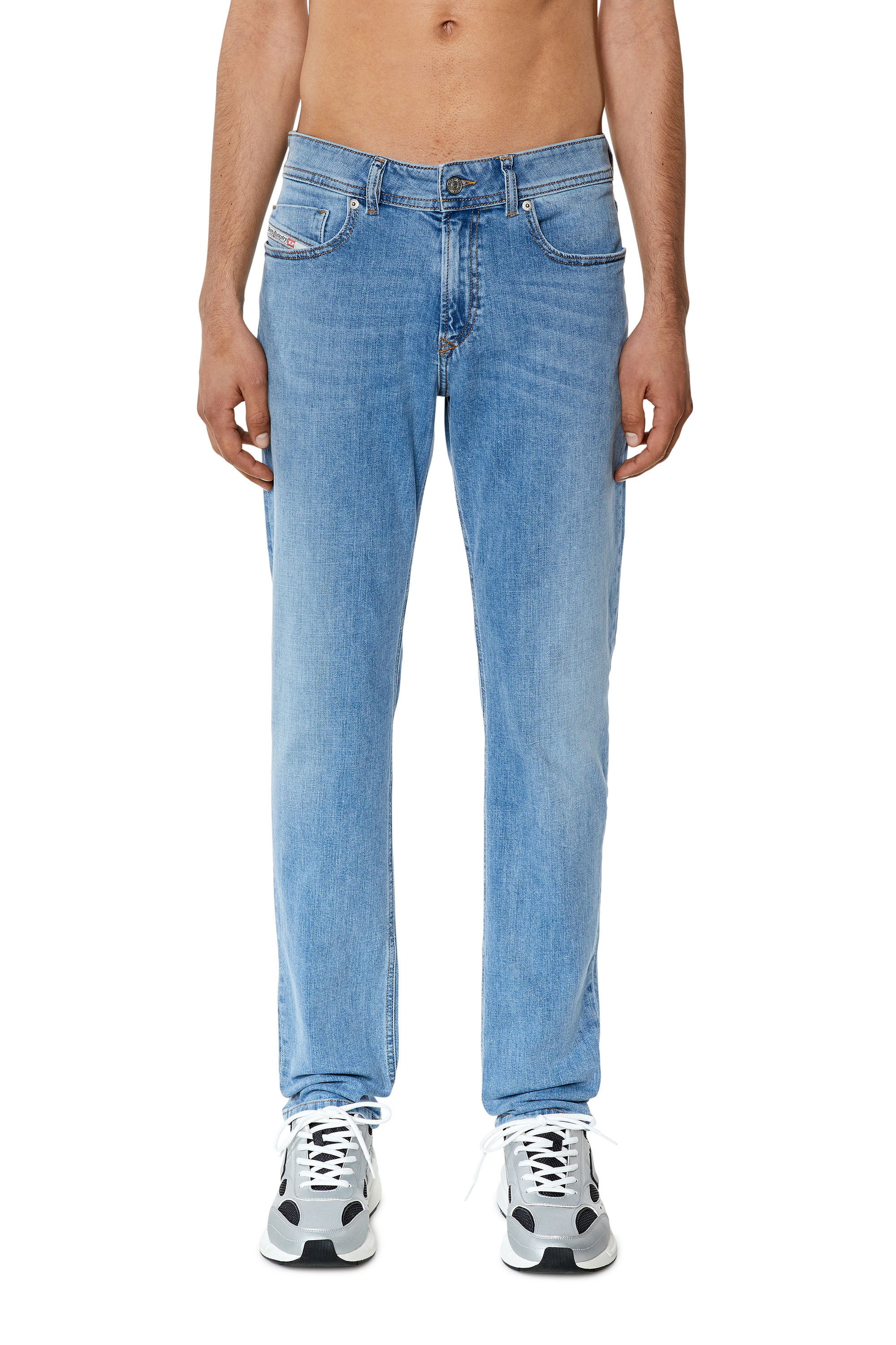 Diesel - Man's Skinny Jeans 1979 Sleenker 09F76, Light Blue - 1