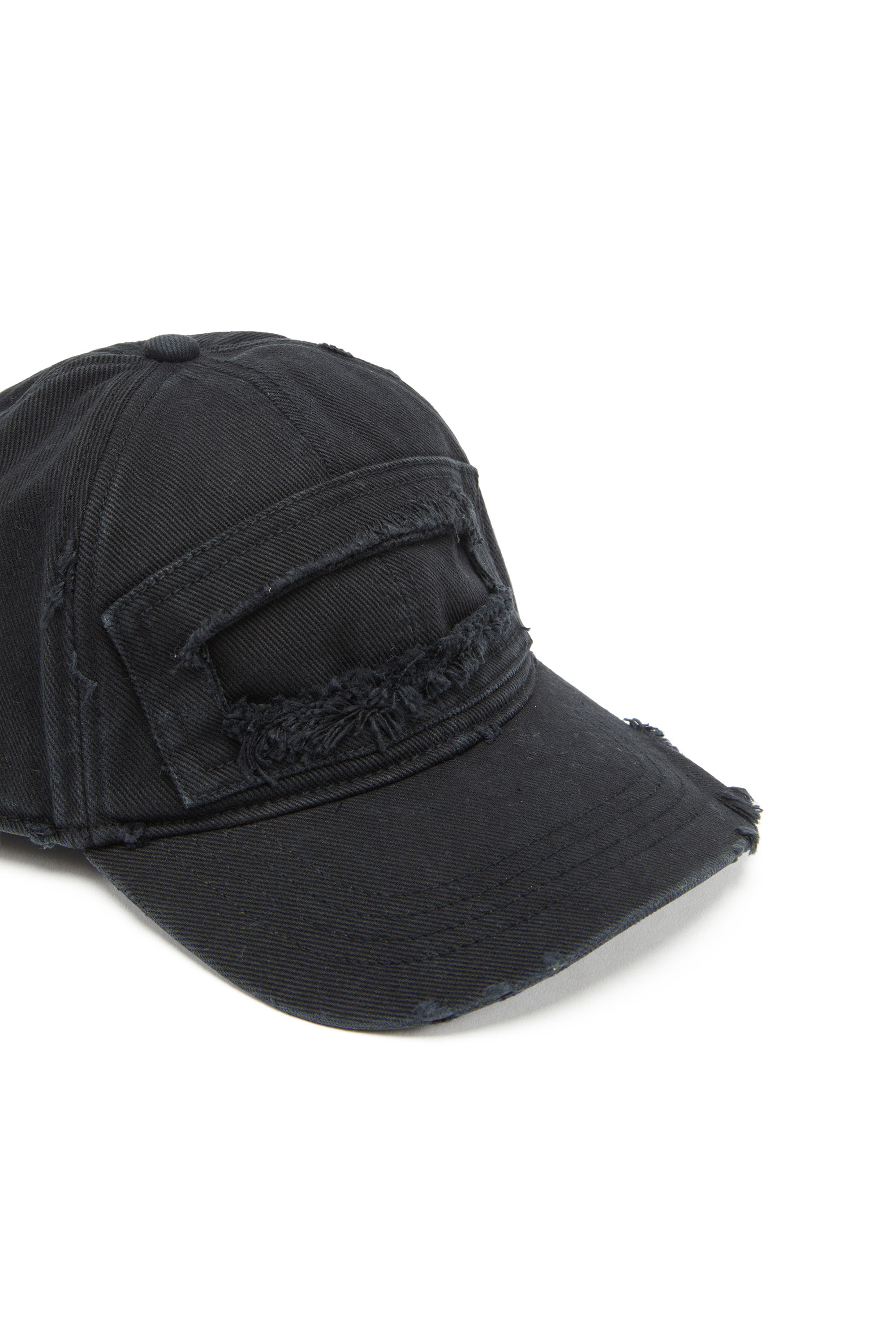Diesel - C-THURS, Man's Baseball cap with cut-out patch in Black - 3