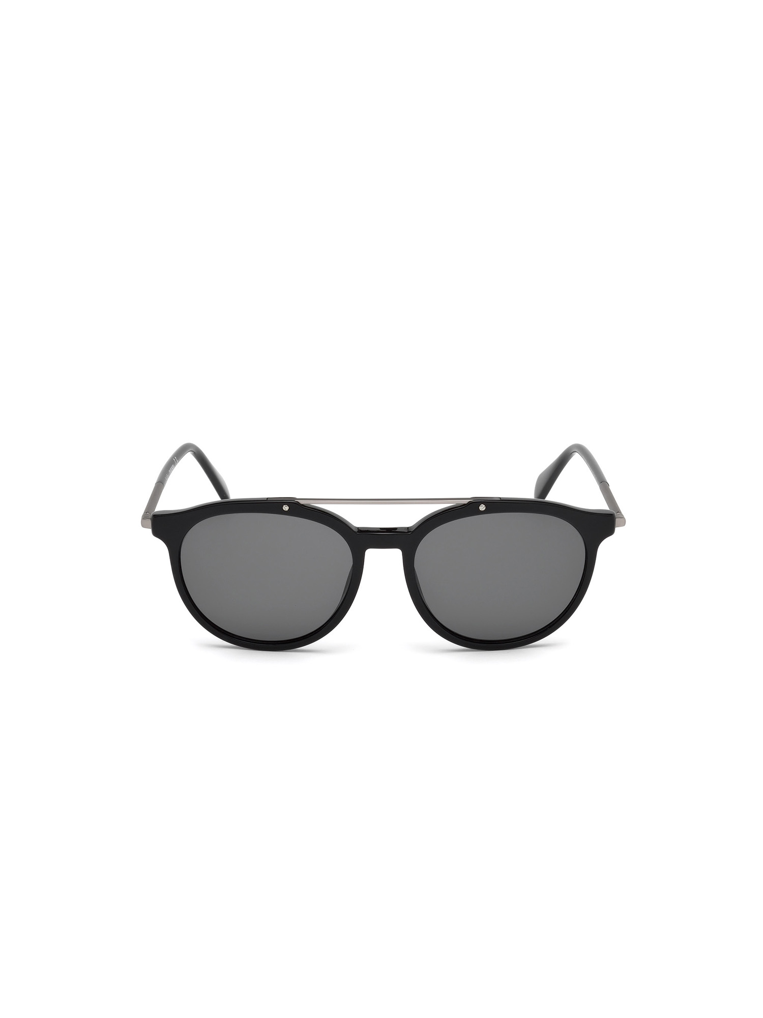 Diesel - DM0188, Unisex's Vintage look eyewear with metal details in Black - 1