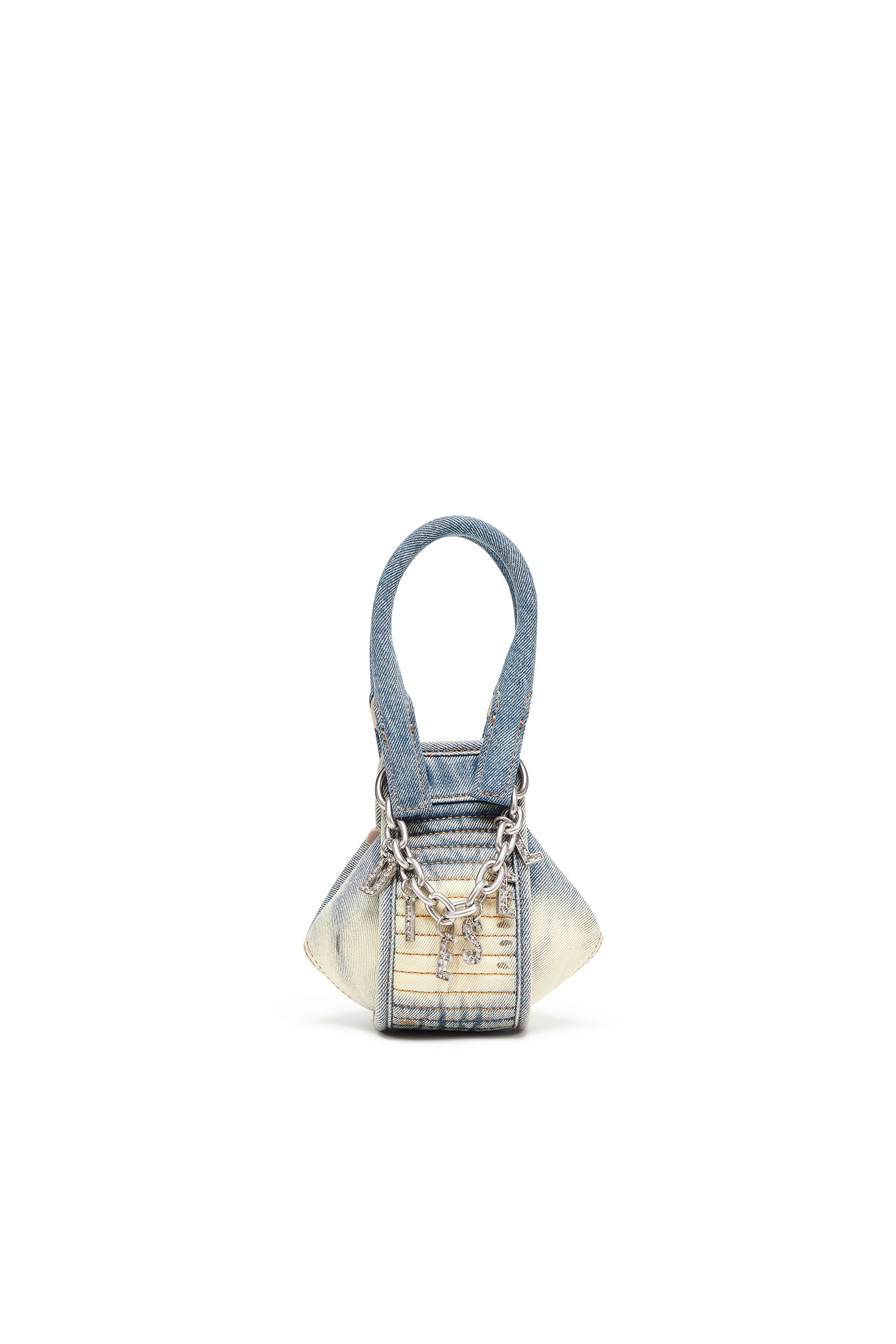 Diesel - D-VINA-XXS, Woman's D-Vina-XXS - Slouchy micro bag in solarised denim in Blue - 1