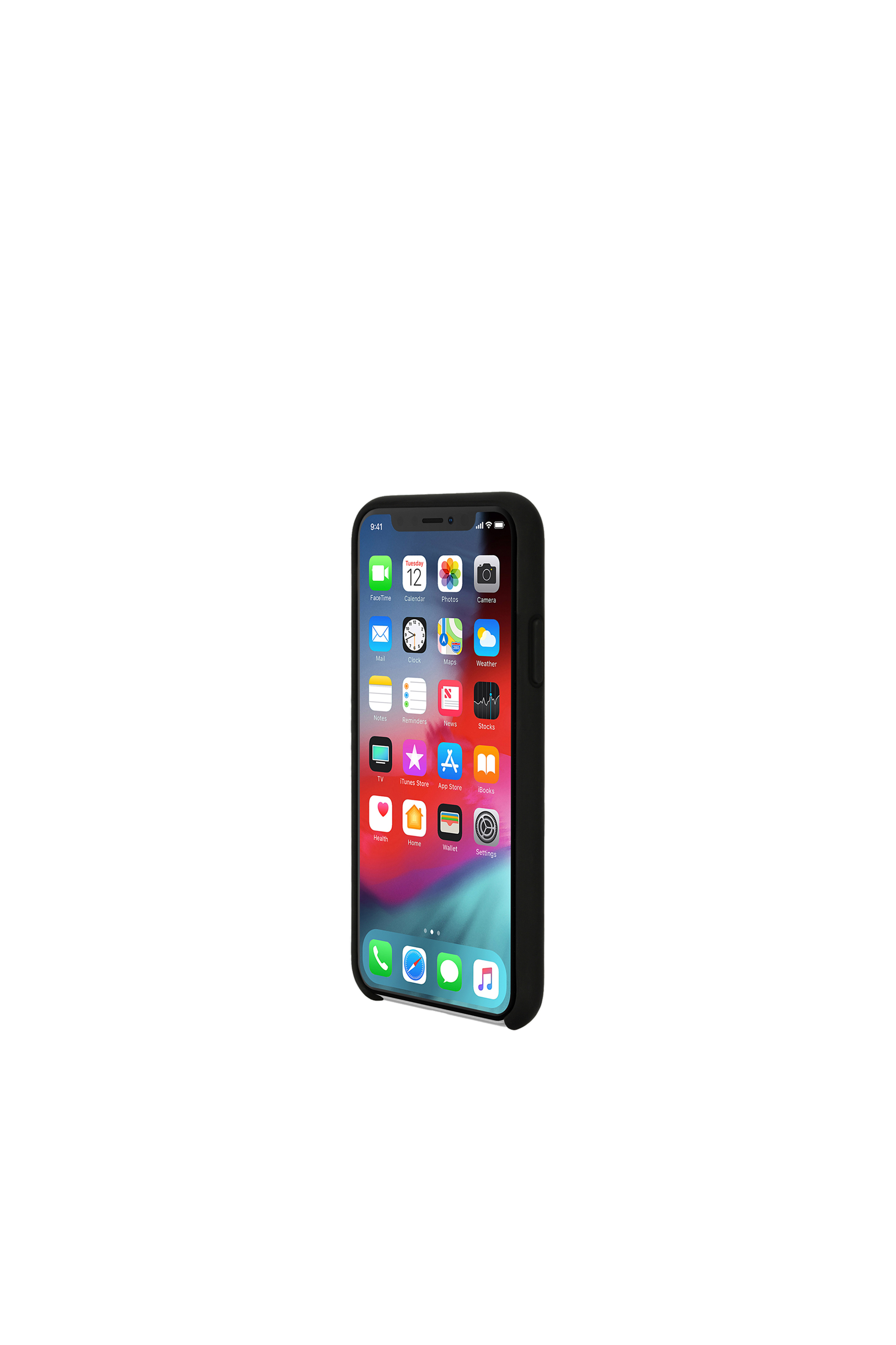 Diesel - DIESEL PRINTED CO-MOLD CASE FOR IPHONE XR, Unisex's Soft touch logo black case, iPhone XR in Black/White - 3