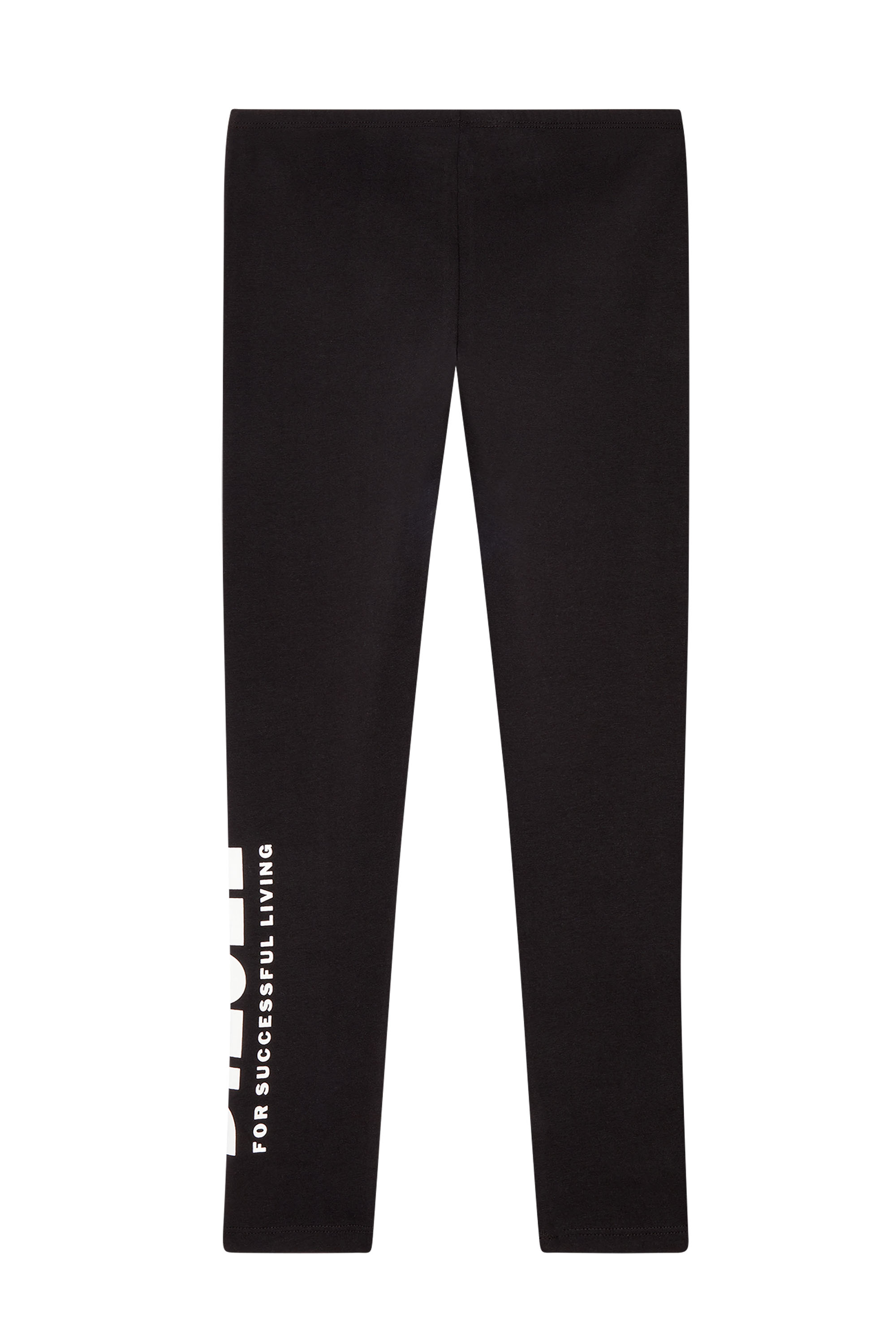 Diesel - LPUNI, Woman's Cotton leggings with Diesel logo in Black - 2