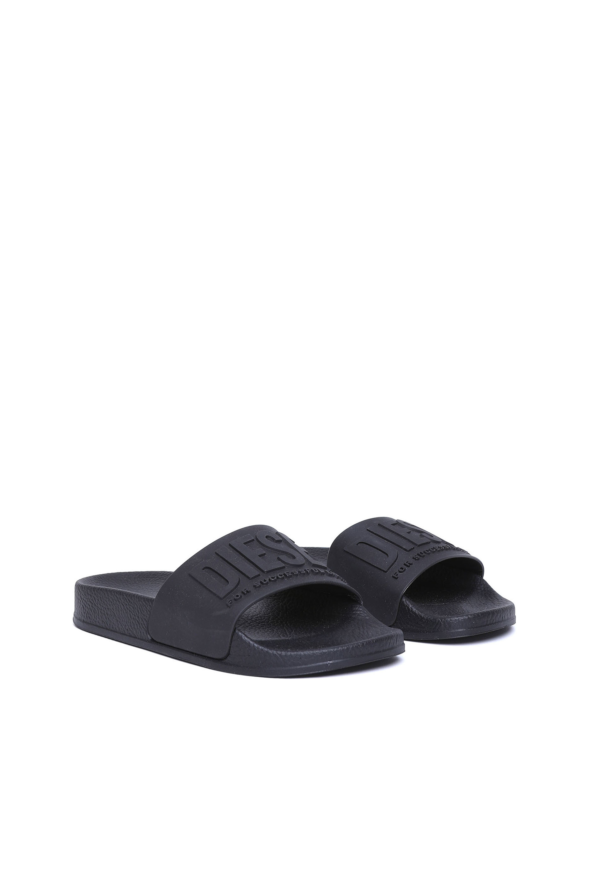 Diesel - SA-MAYEMI CC, Unisex's Pool slides with embossed logo in Black - 2