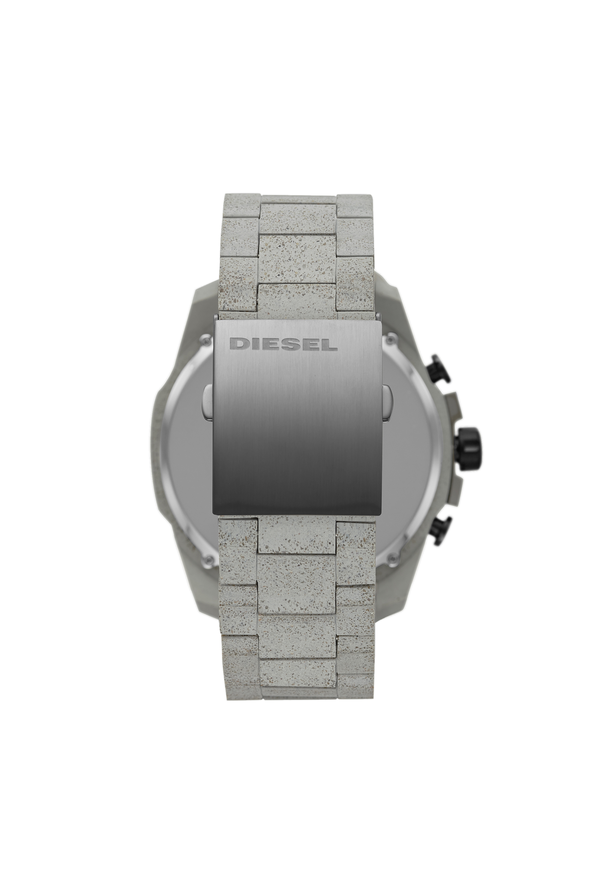 Diesel - DZ4513, Man's Mega Chief concrete chronograph watch in Silver - 2