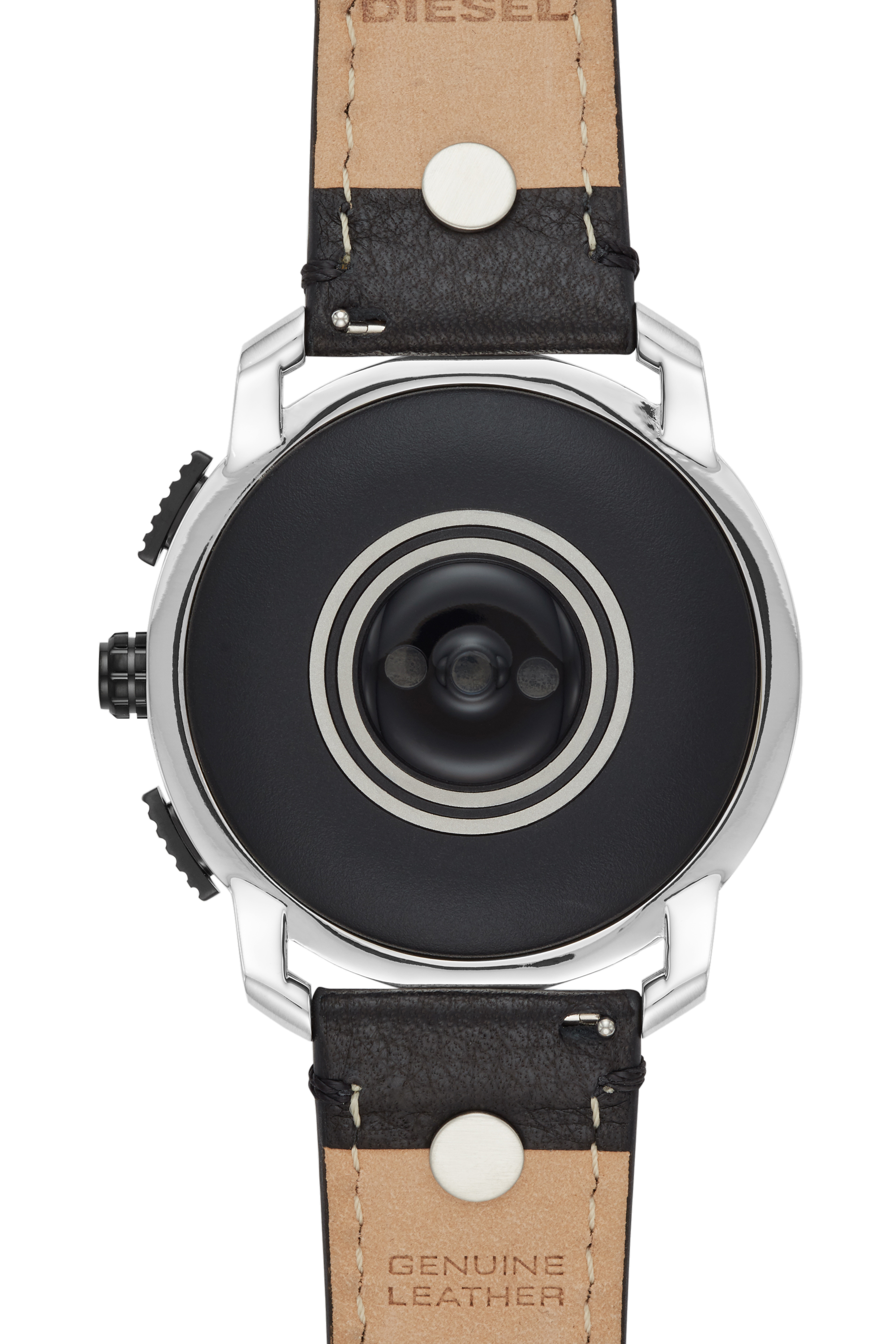 Diesel - DT2014, Man's Axial Smartwatch - Black Leather in Black/Silver - 4