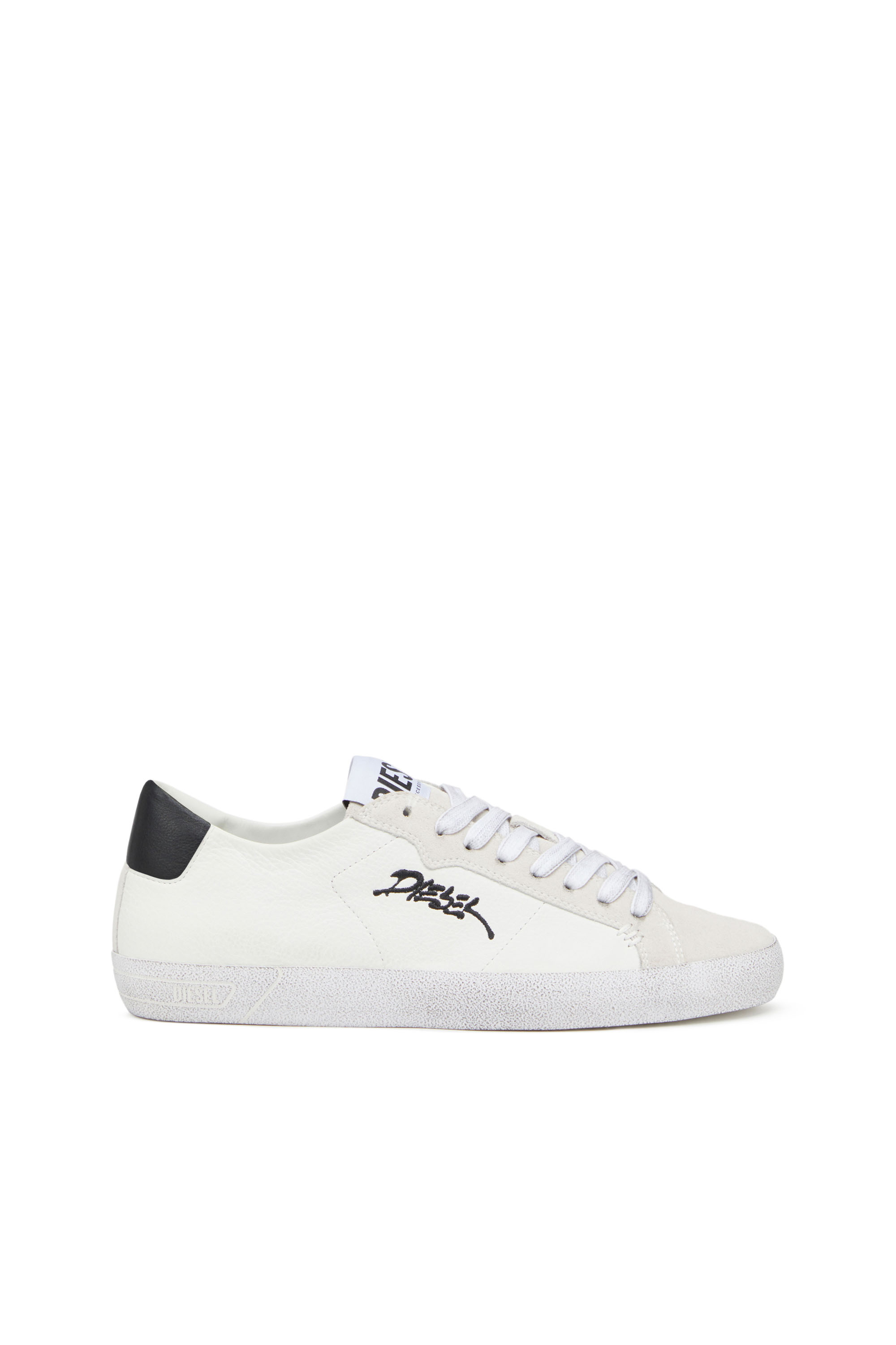 Diesel - S-LEROJI LOW, Man's S-Leroji Low - Low-top sneakers with embroidered logo in White - 1