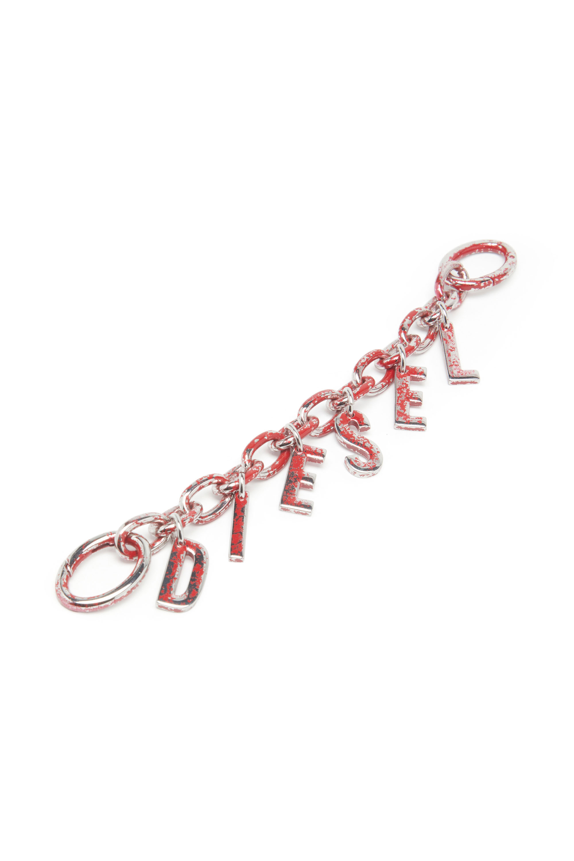 Diesel - A-LETTERS CHARM, Woman's Treated metal bag charm/charm bracelet in Red - 2