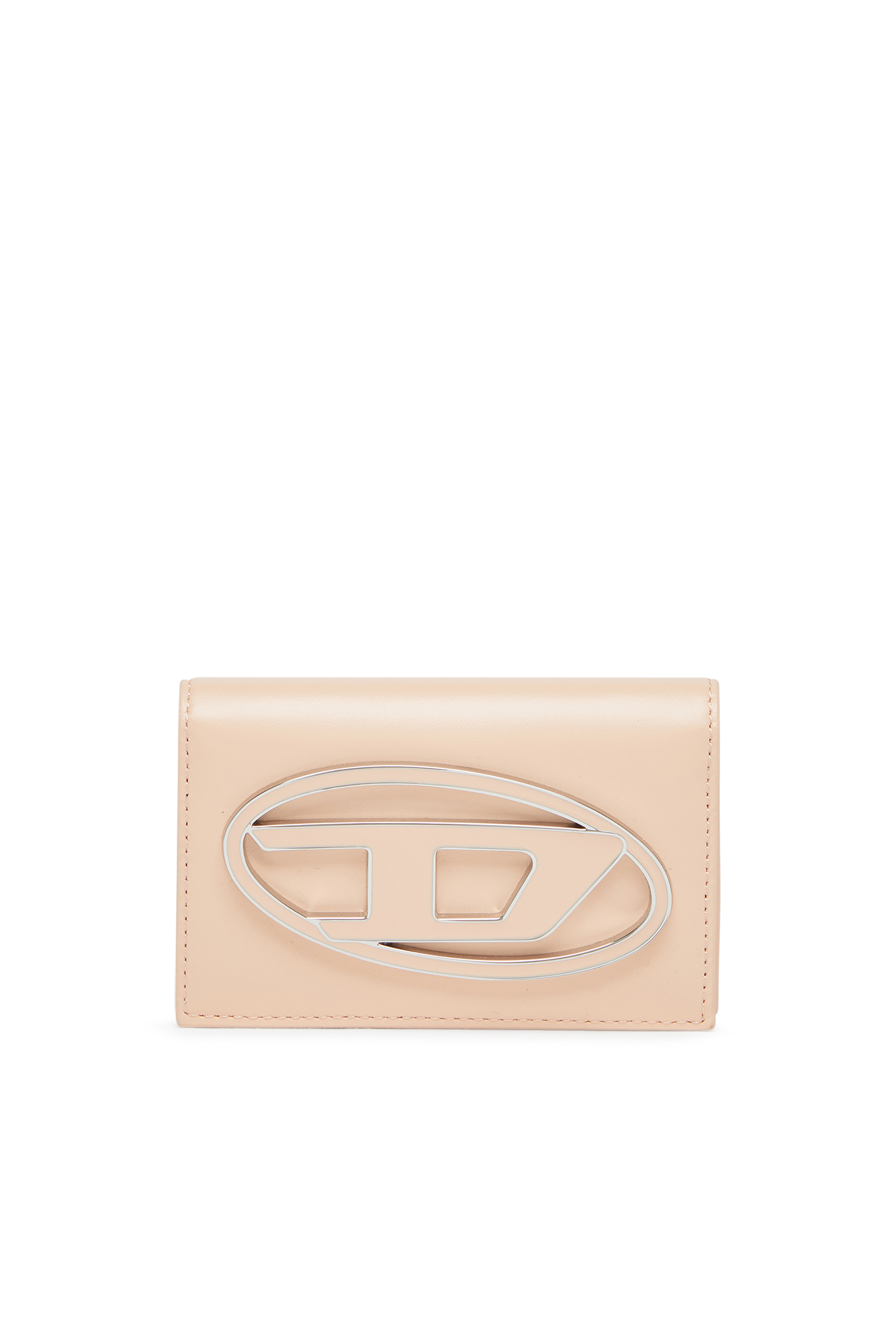 Diesel - 1DR CARD HOLDER IV, Woman's Leather card holder with enamelled Oval D in null - 1