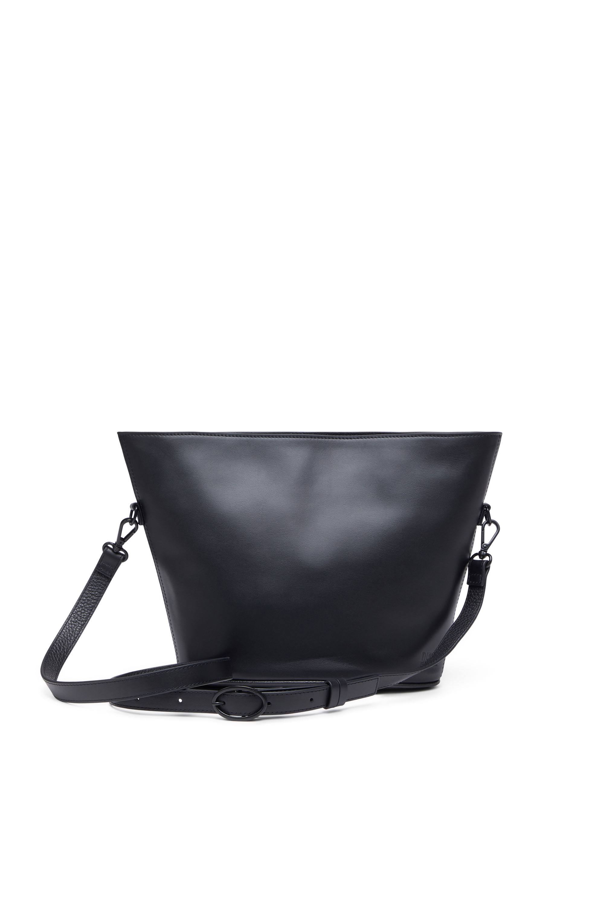 Diesel - ODD S X, Unisex's Odd S X - Leather crossbody with embossed D in Black - 2