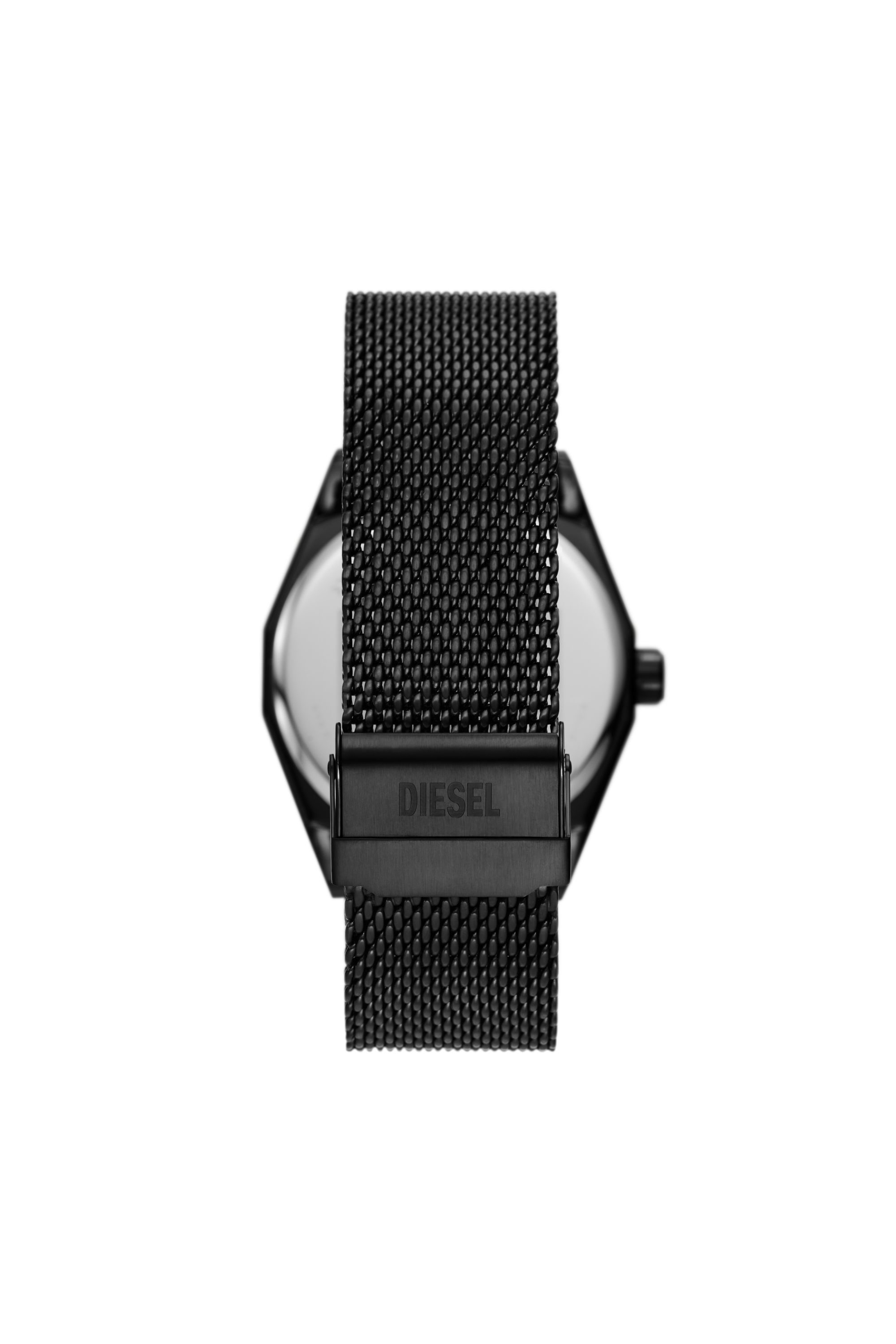 Diesel - DZ2194, Man's Scraper three-hand black stainless steel watch in Black - 2