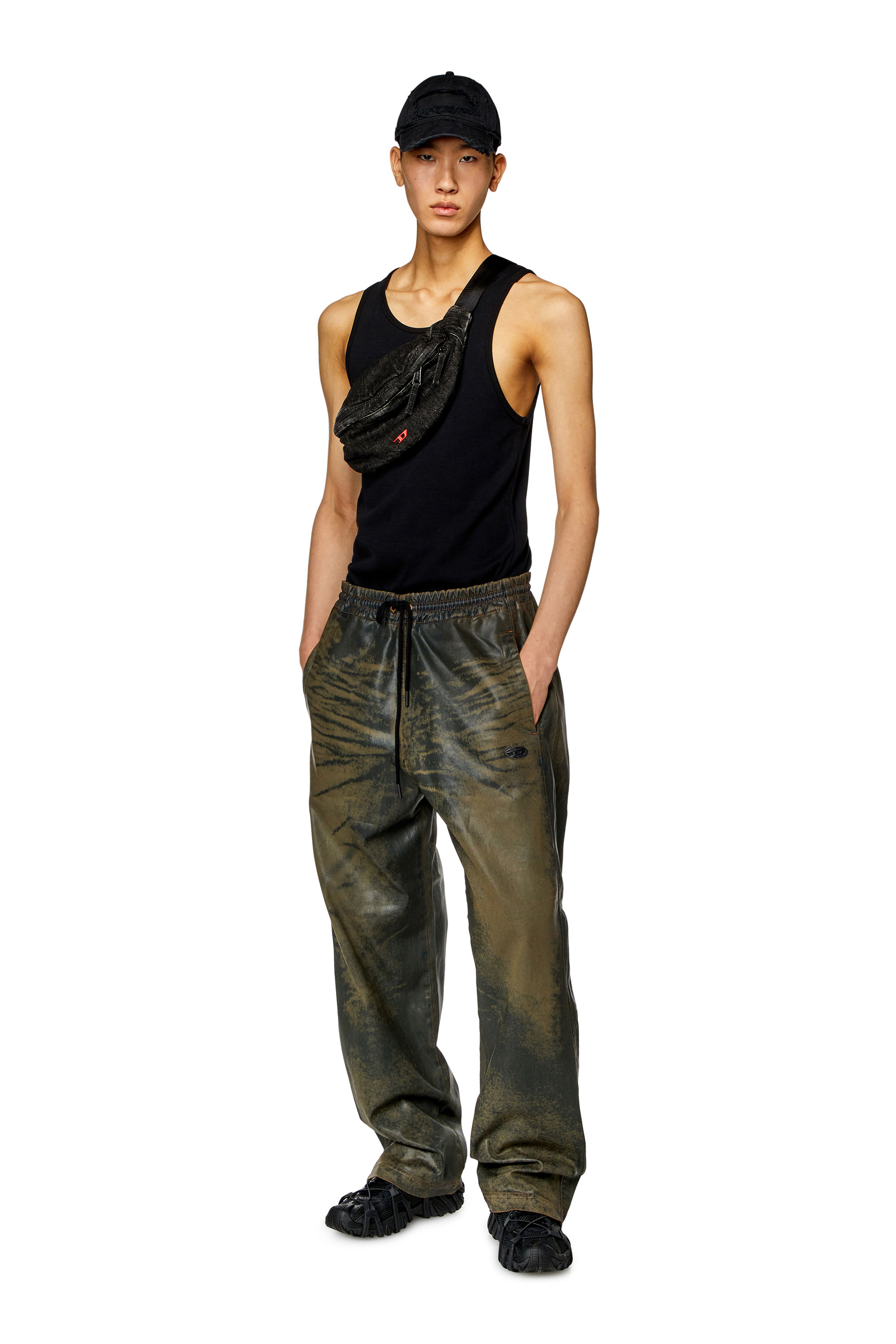 Diesel - Unisex's Relaxed D-Martyans Track Denim 068NU, Brown - 2