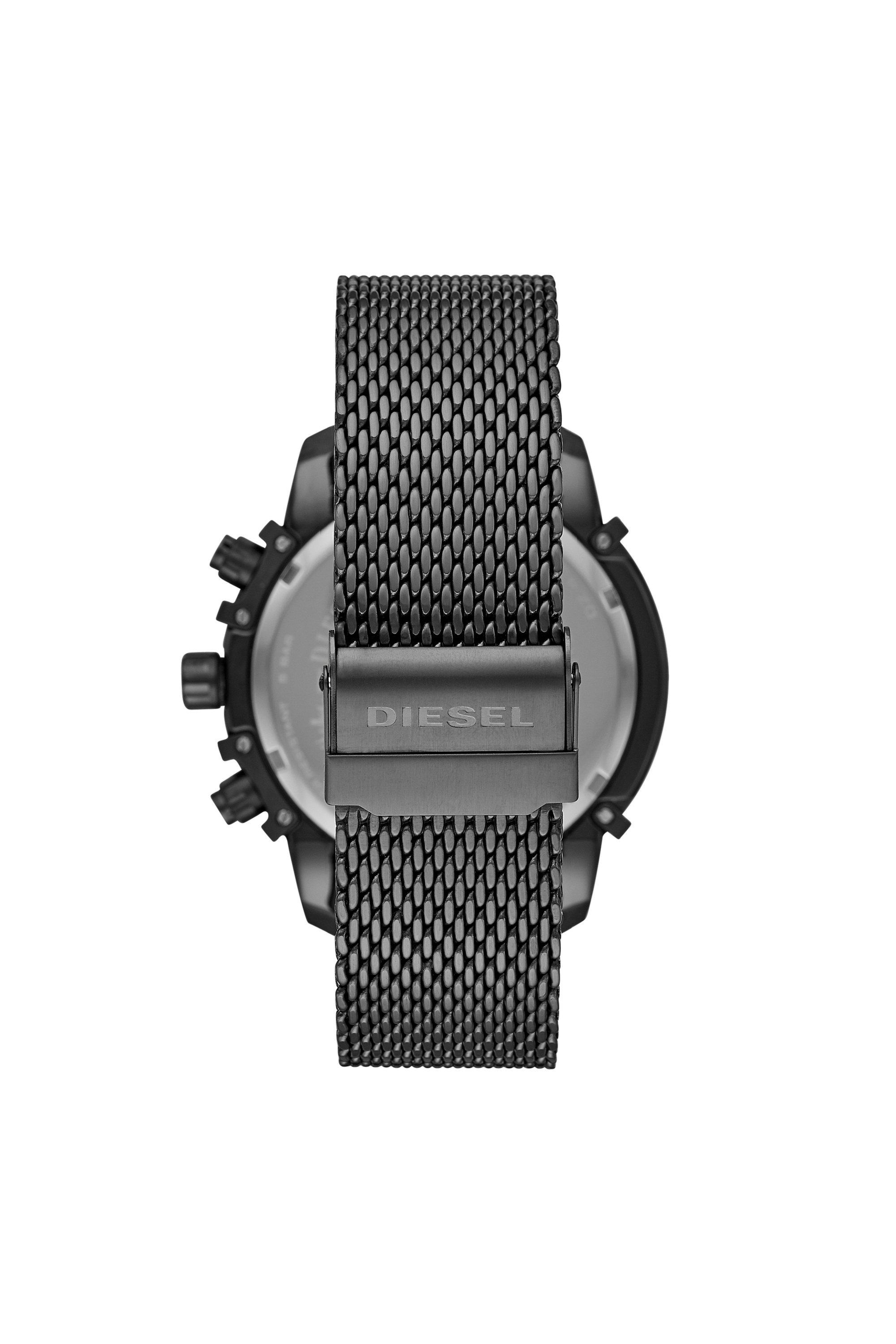 Diesel - DZ4536, Man's Griffed chronograph gunmetal stainless steel watch in Black - 2