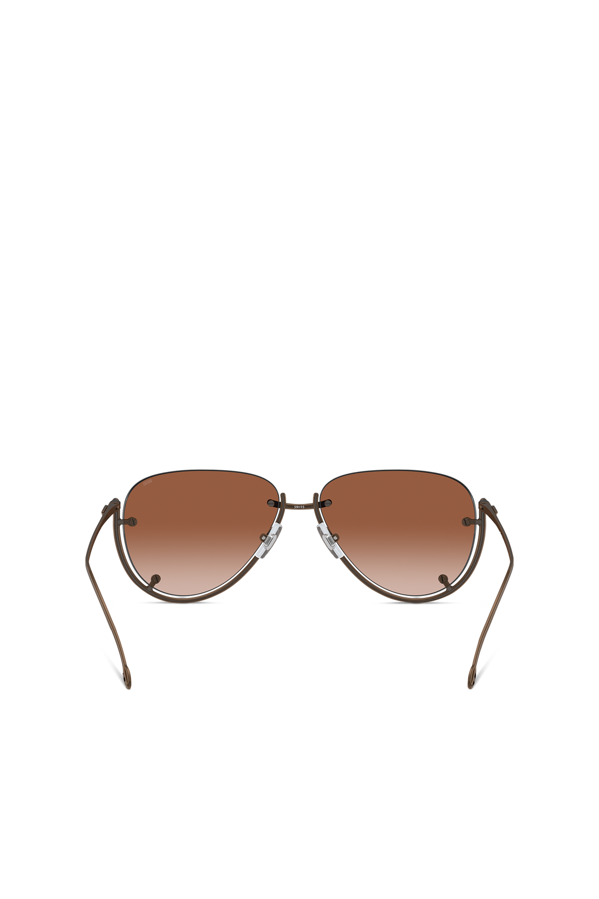 Diesel - 0DL1003, Unisex's Pilot model sunglasses in Bronze - 4