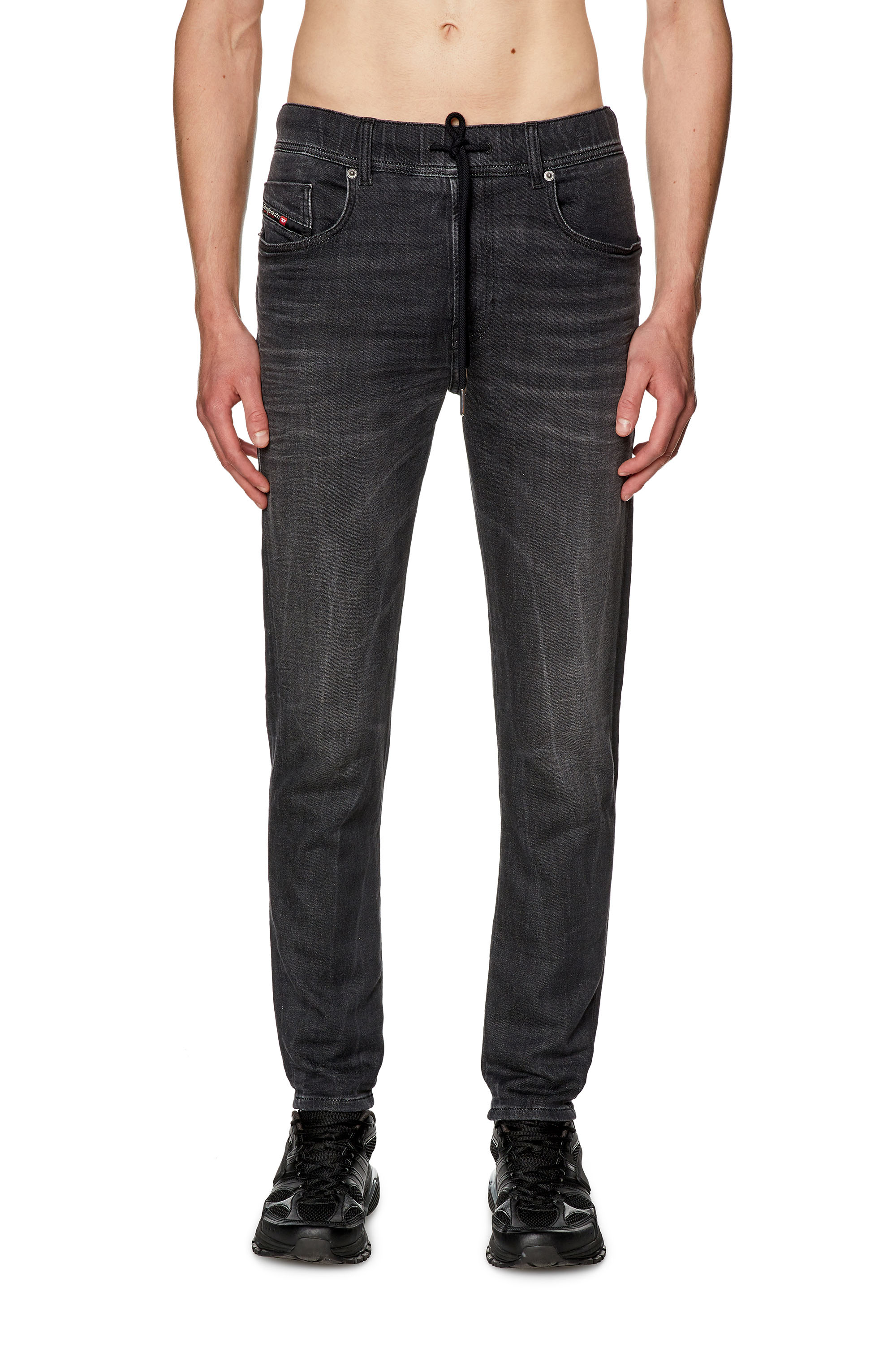 Diesel - Man's Slim E-Spender JoggJeans® 068FS, Black/Dark grey - 1