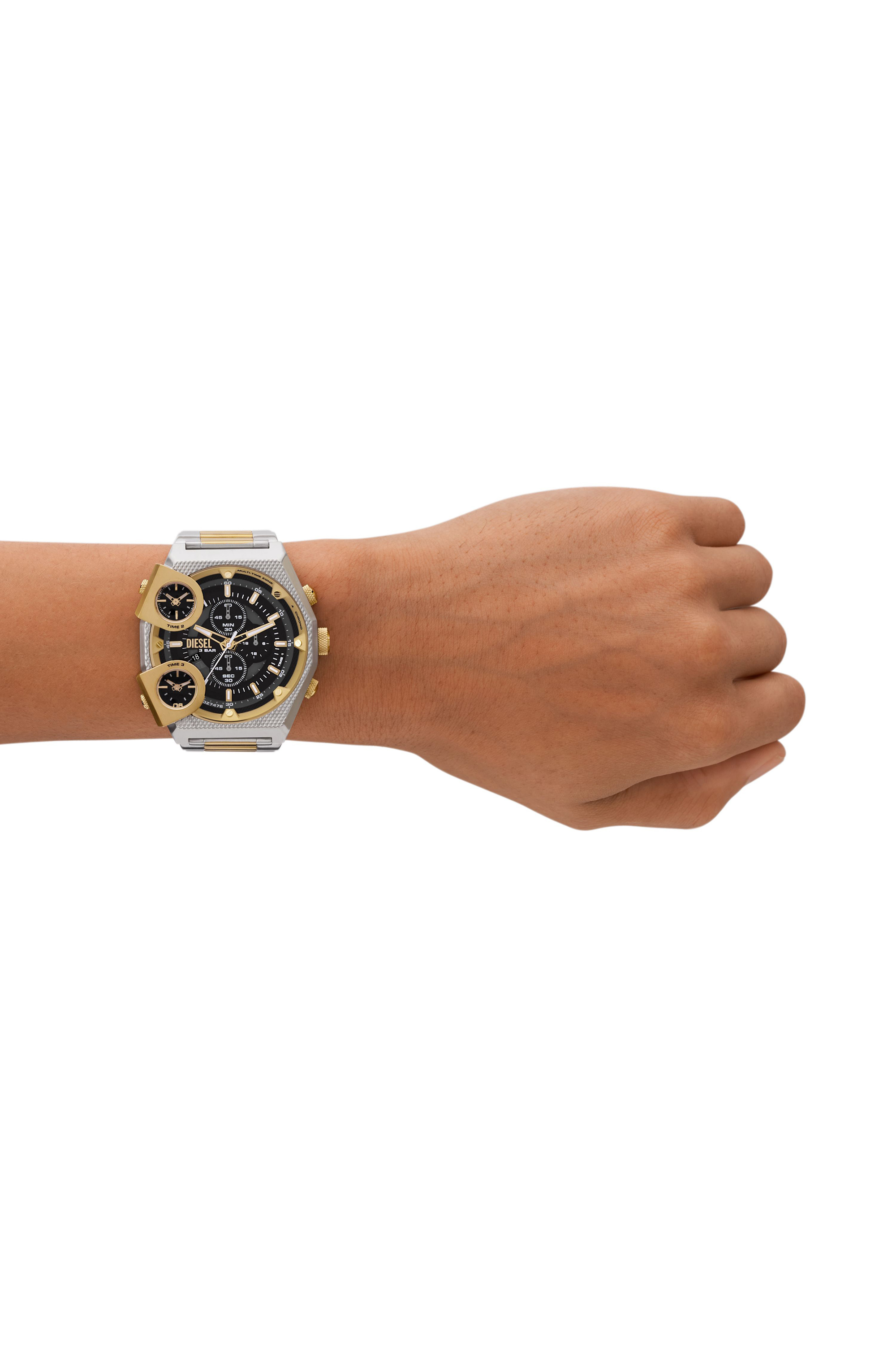 Diesel - DZ7476, Man's Sideshow Stainless Steel Watch in Silver - 4