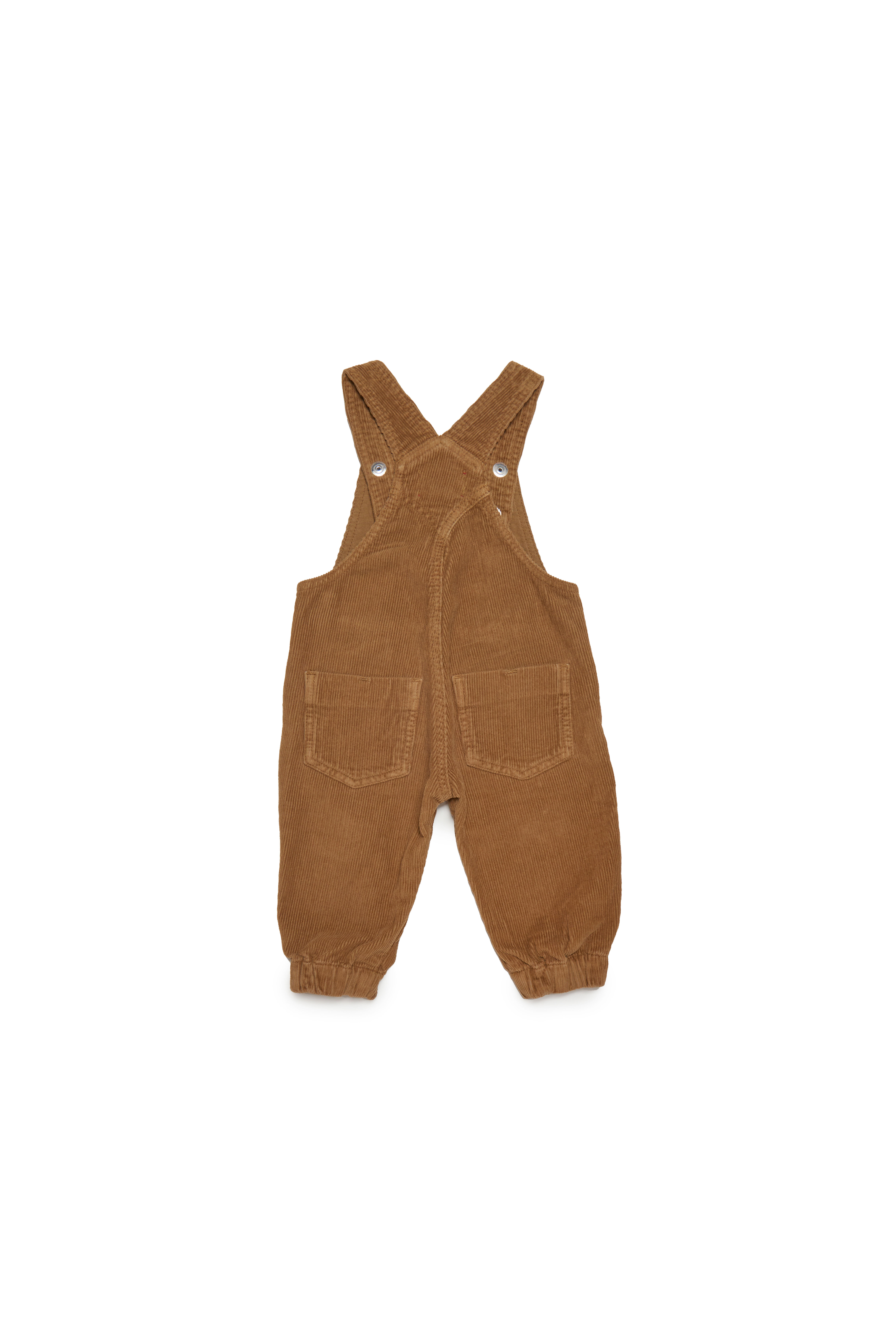 Diesel - JCORDYB, Unisex's Dungarees in stretch cotton corduroy in Brown - 2