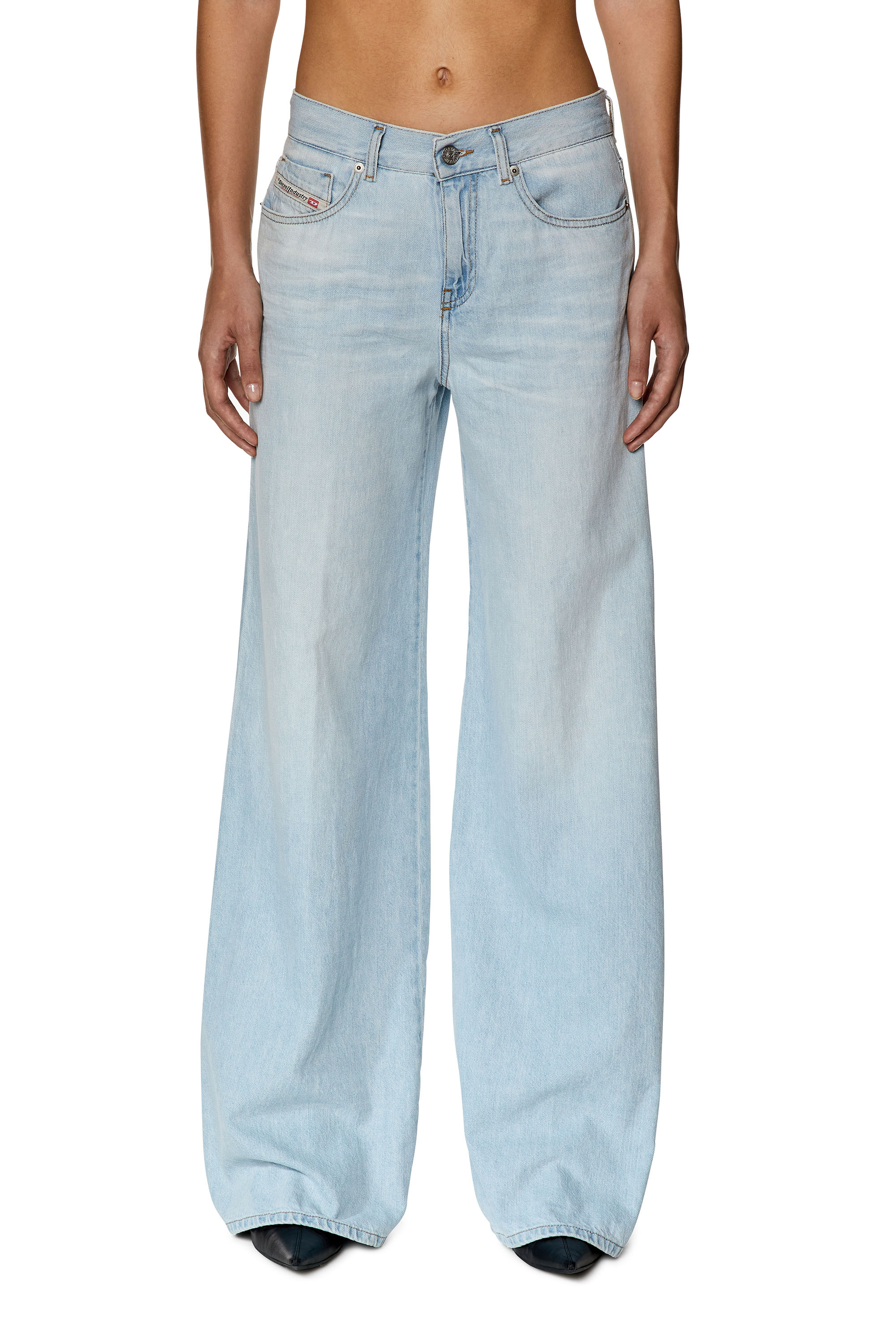 Diesel - Woman's Bootcut and Flare Jeans 1978 D-Akemi 068ES, Light Blue - 1