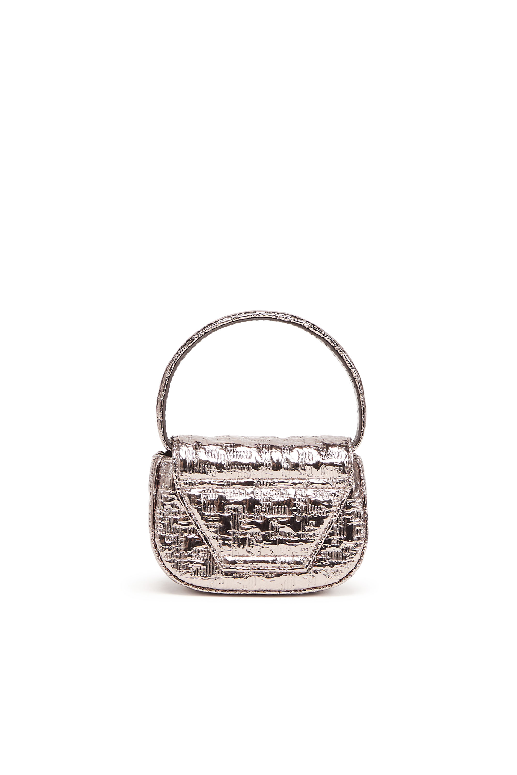 Diesel - 1DR XS, Woman's 1DR XS - Iconic mini bag with metallic monogram in Pink - 2