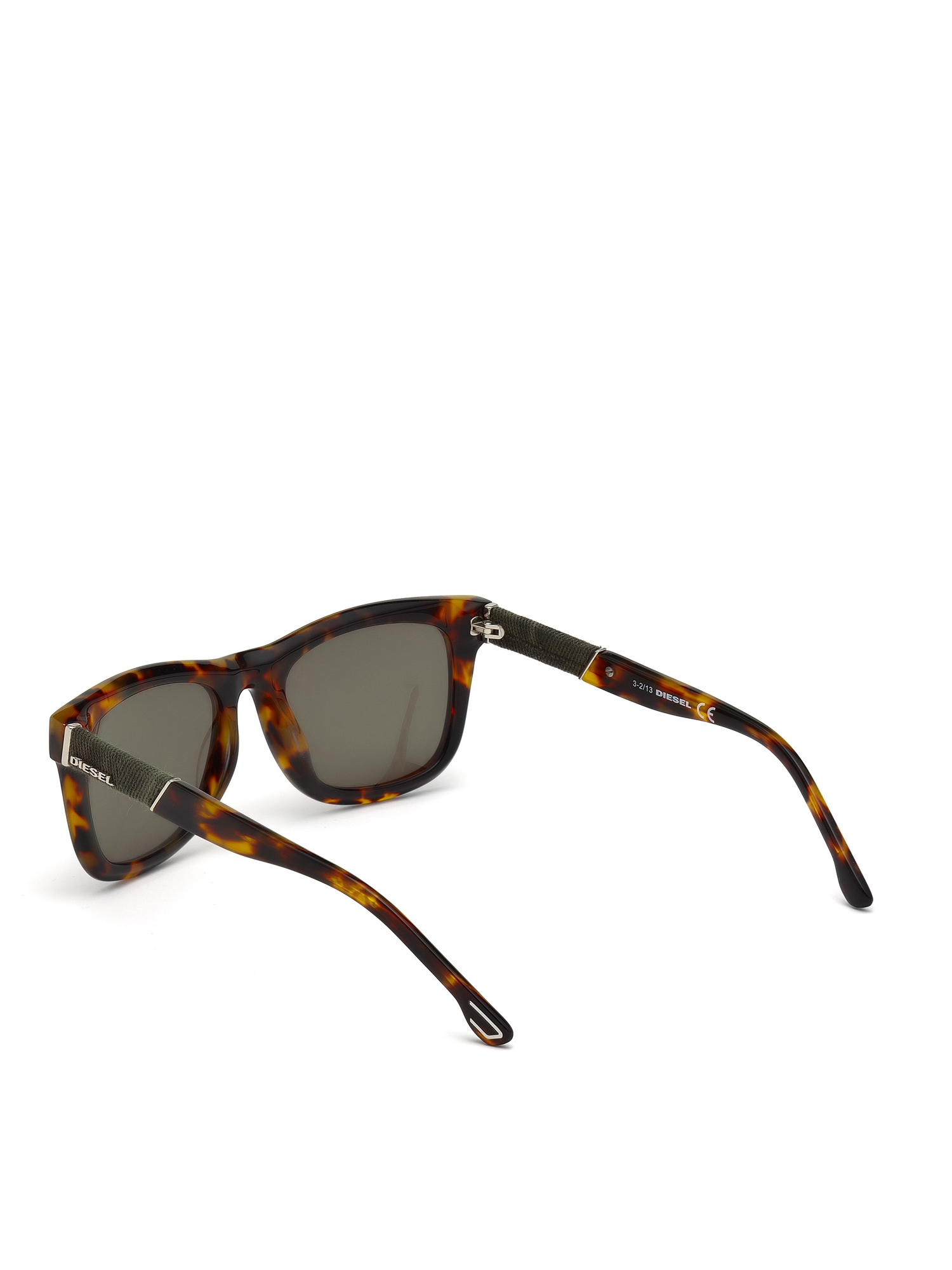 Diesel - DM0050, Man's Eyewear with unique denim insert in Brown - 3