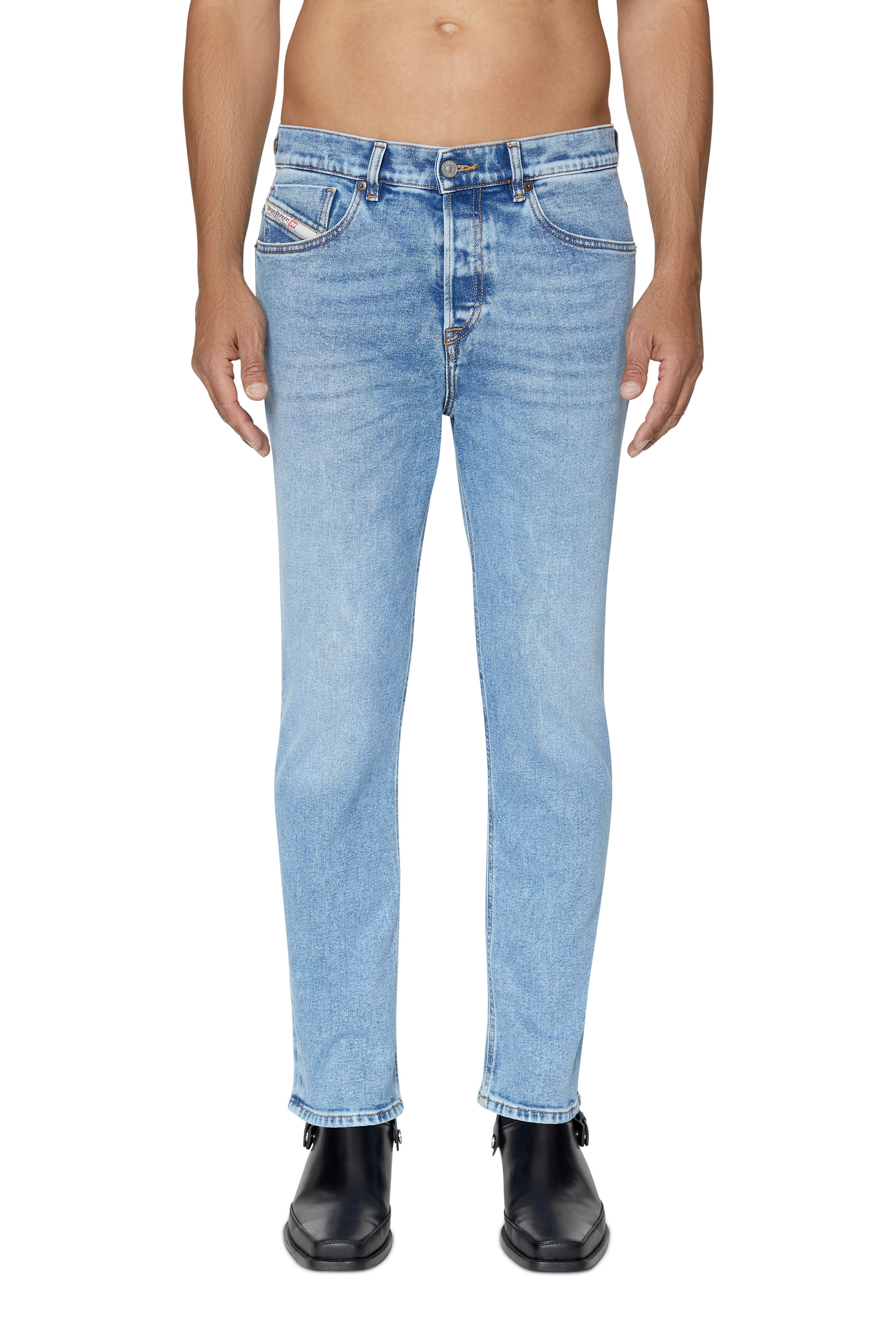 Diesel - Man's Tapered Jeans 2005 D-Fining 09B92, Light Blue - 1