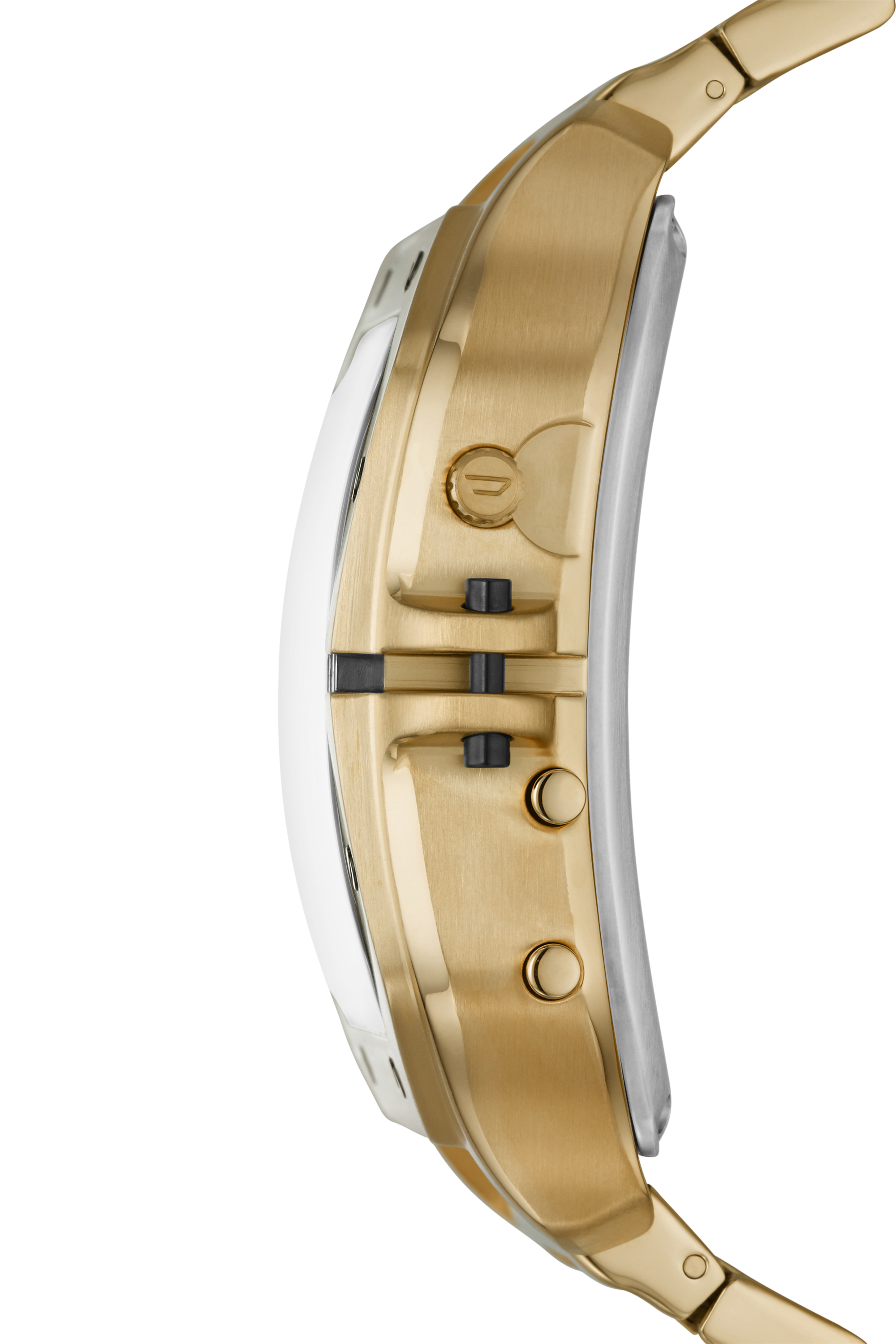 Diesel - DZ7454, Man's Clasher Ana-Digi gold-tone stainless steel watch in Gold - 3