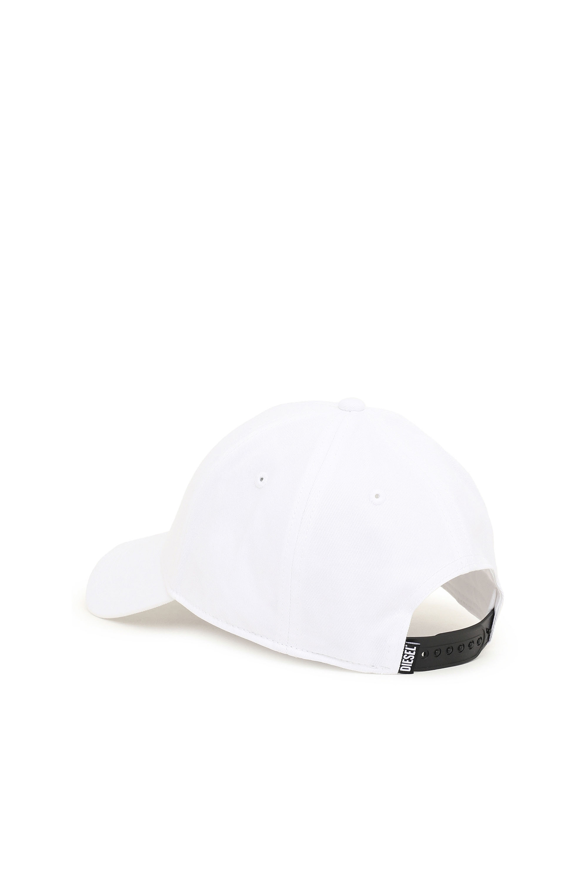 Diesel - CORRY-GUM, Unisex's Baseball cap with rubber logo patch in Red/White - 2