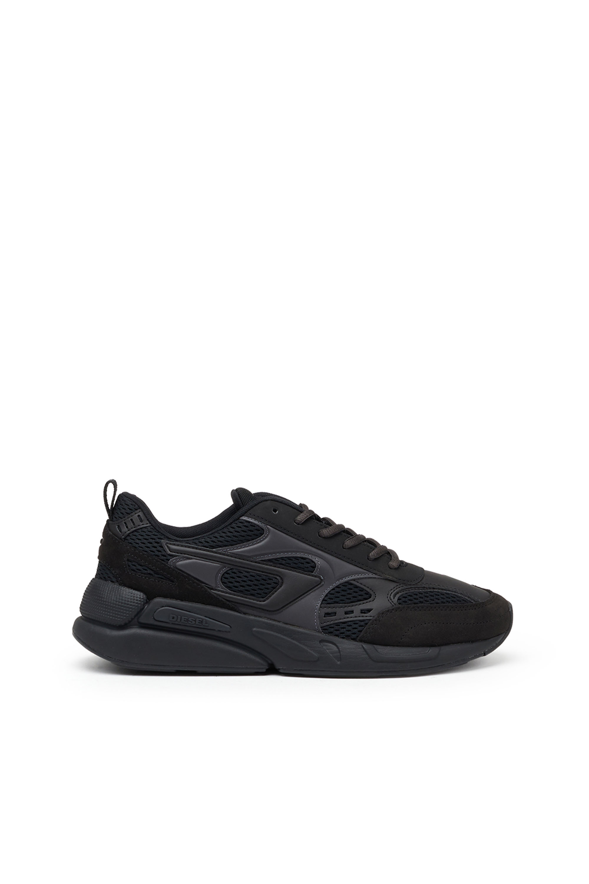 Diesel - S-SERENDIPITY SPORT, Man's S-Serendipity-Sneakers in mesh and suede in Black - 1