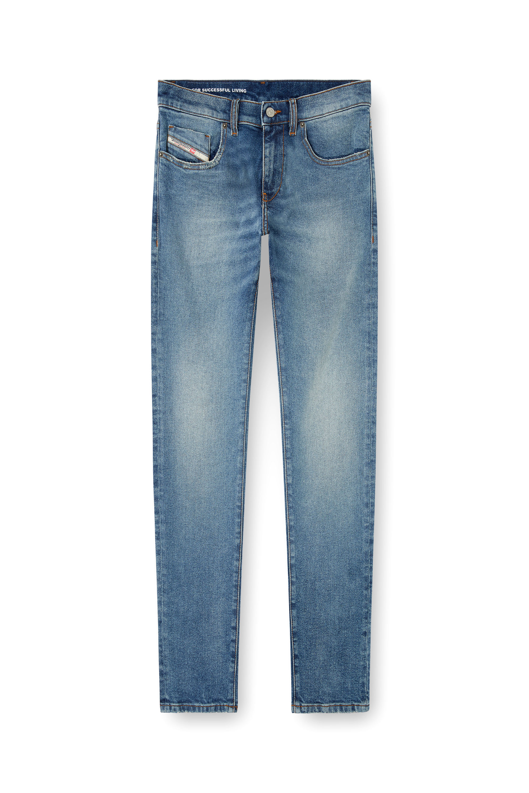 Diesel - Man's Slim Jeans 2019 D-Strukt 0DBEF, Medium blue - 3