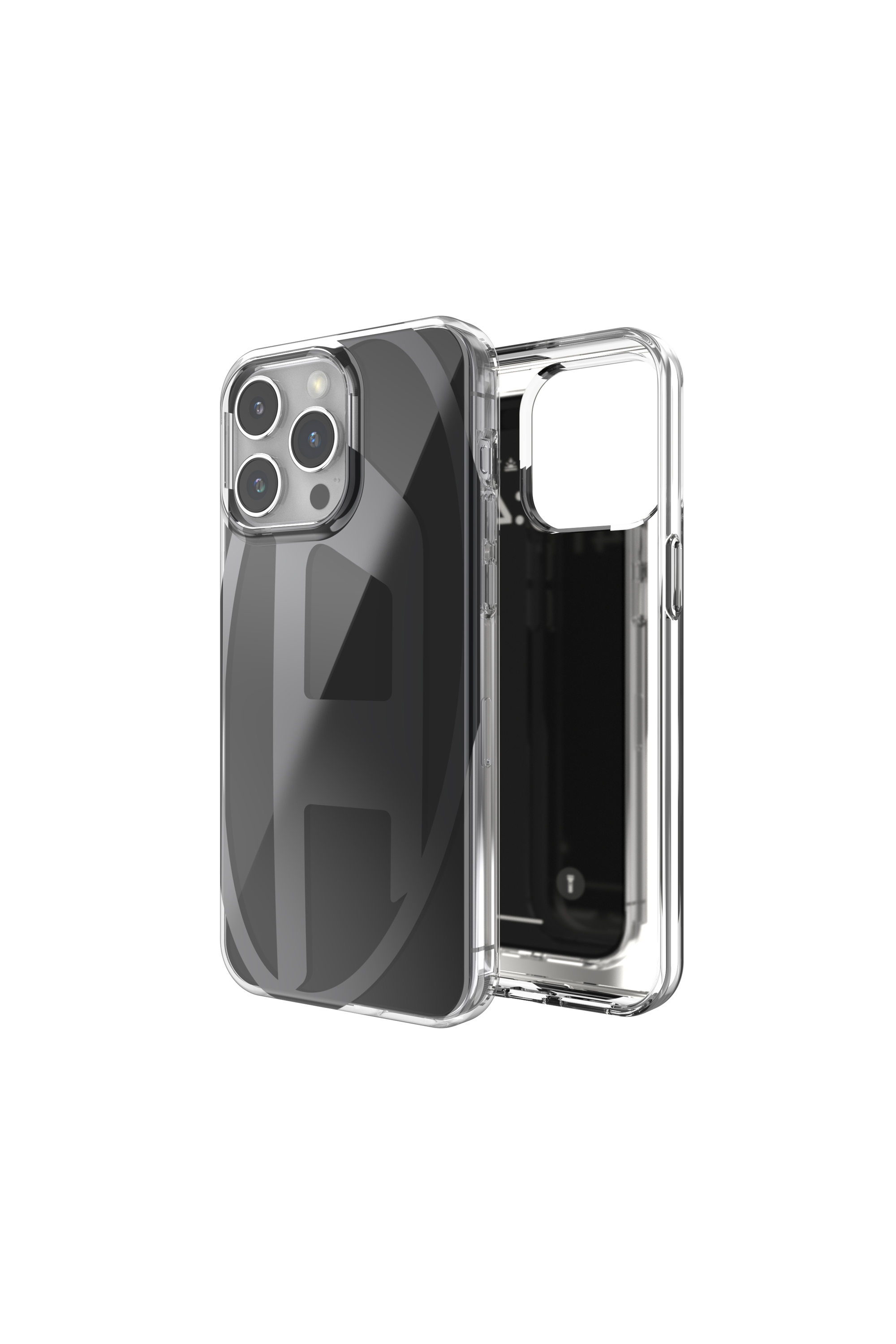Diesel - 60041 AOP CASE, Unisex's Oval D Case for iP 15 Pro Max in Black - 1