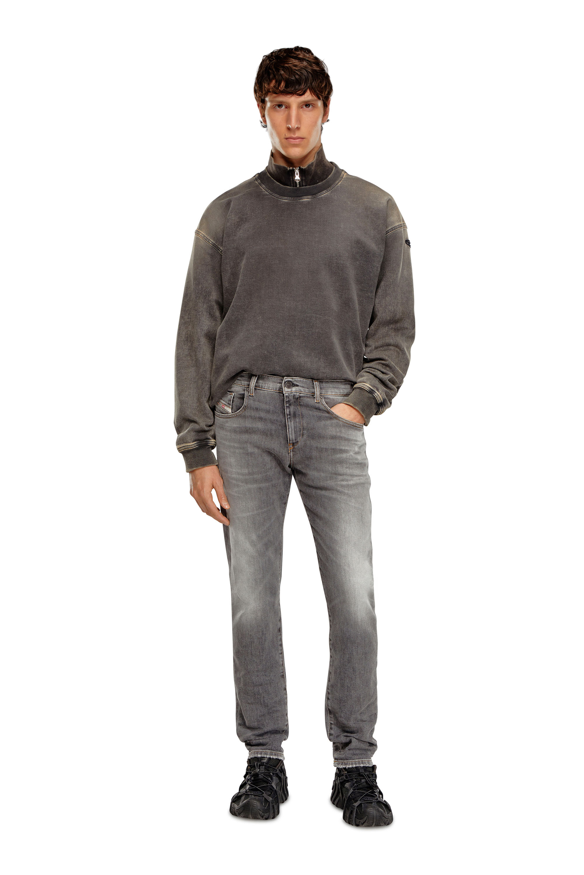 Diesel - Man's Slim Jeans 2019 D-Strukt 09H44, Grey - 2
