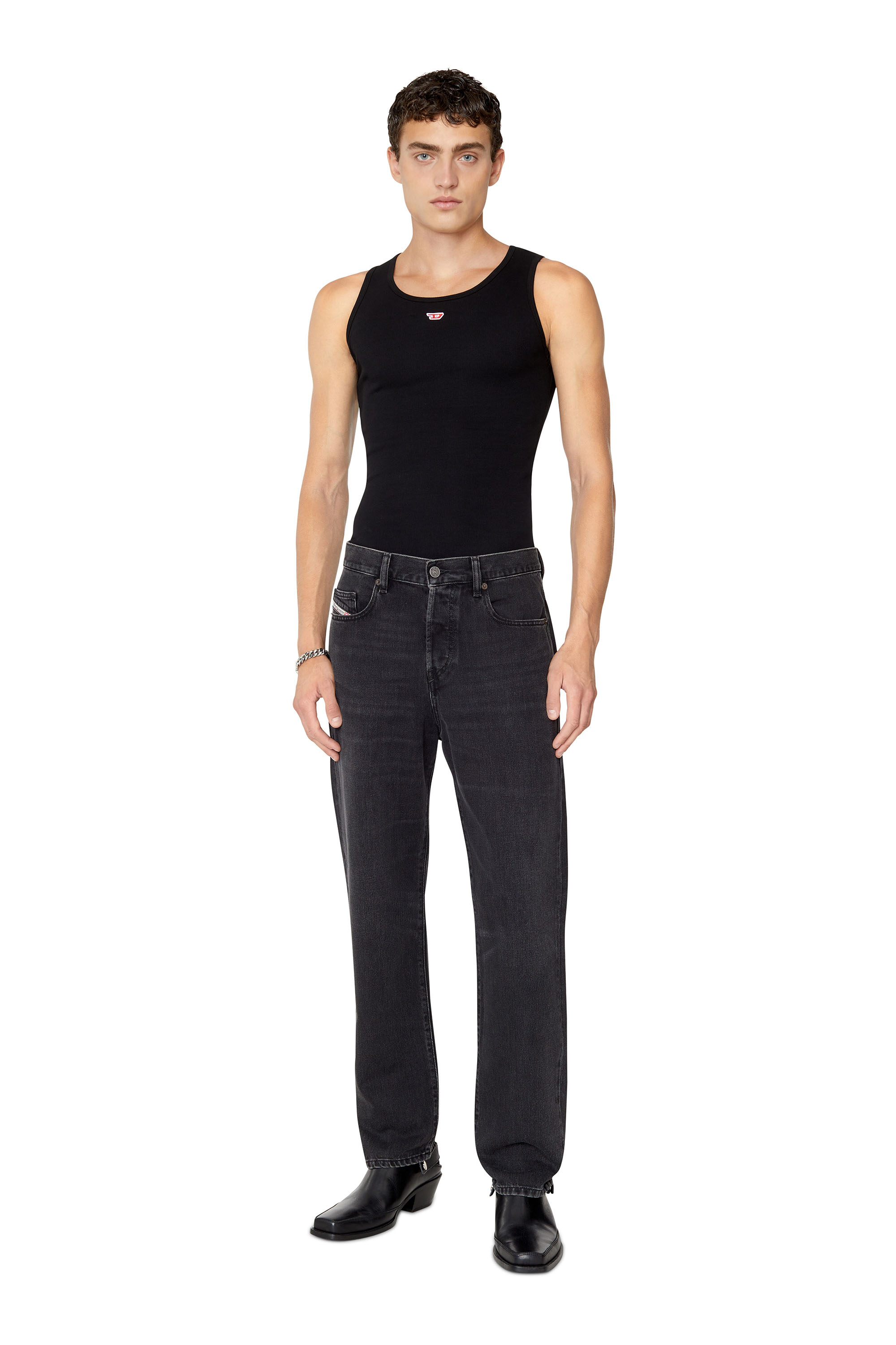 Diesel - Man's Straight Jeans 2020 D-Viker 09B88, Black/Dark grey - 2