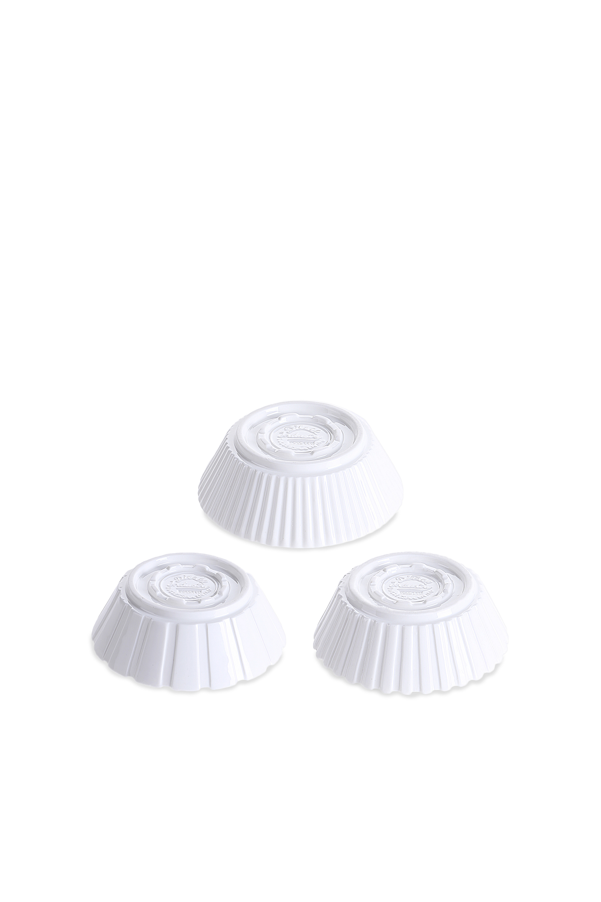 Diesel - 10911 MACHINE COLLEC, Unisex's Elegant porcelain salad bowls, set of 3 in White - 2