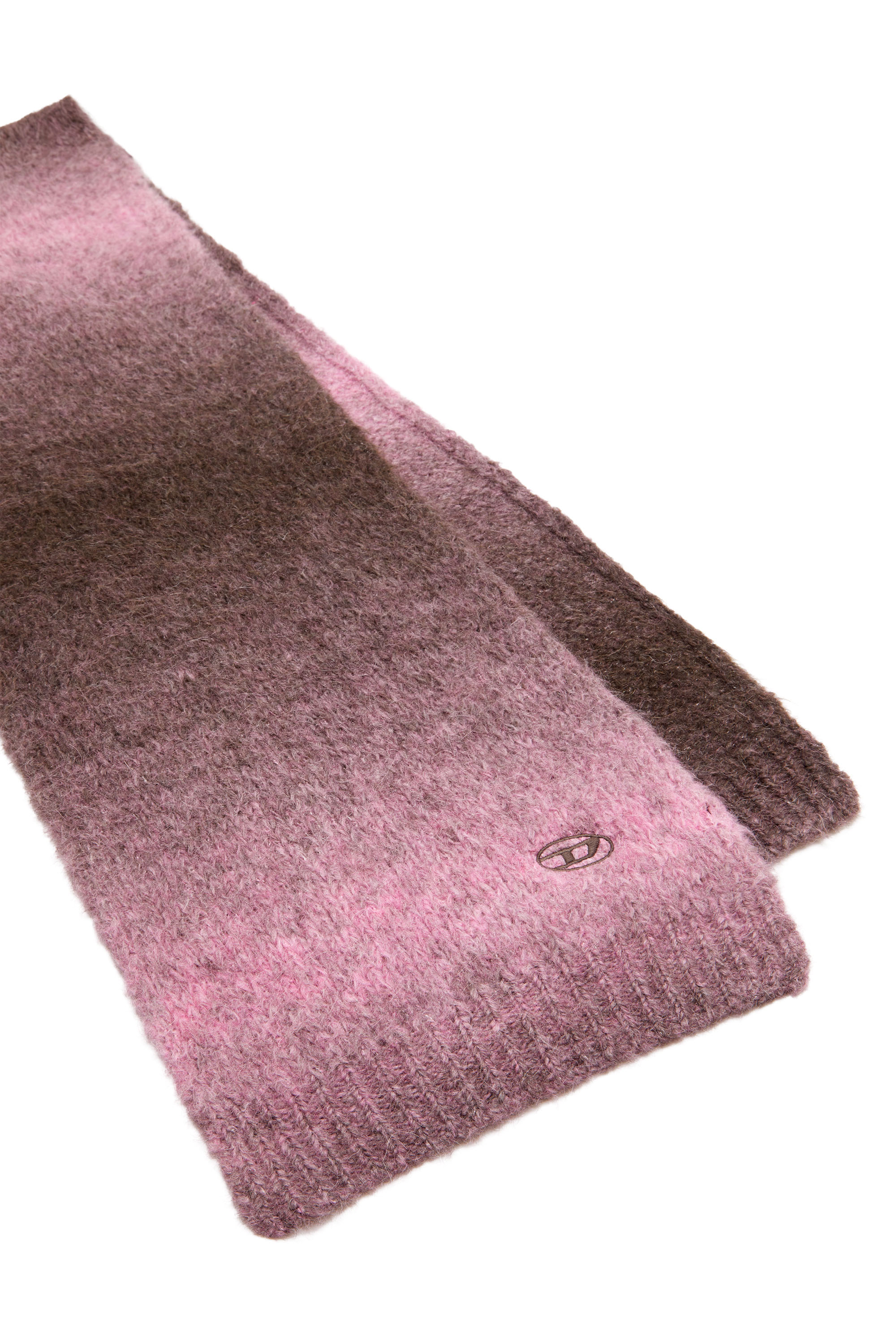 Diesel - K-PELLINO, Unisex's Dégradé scarf in alpaca blend in Violet - 3