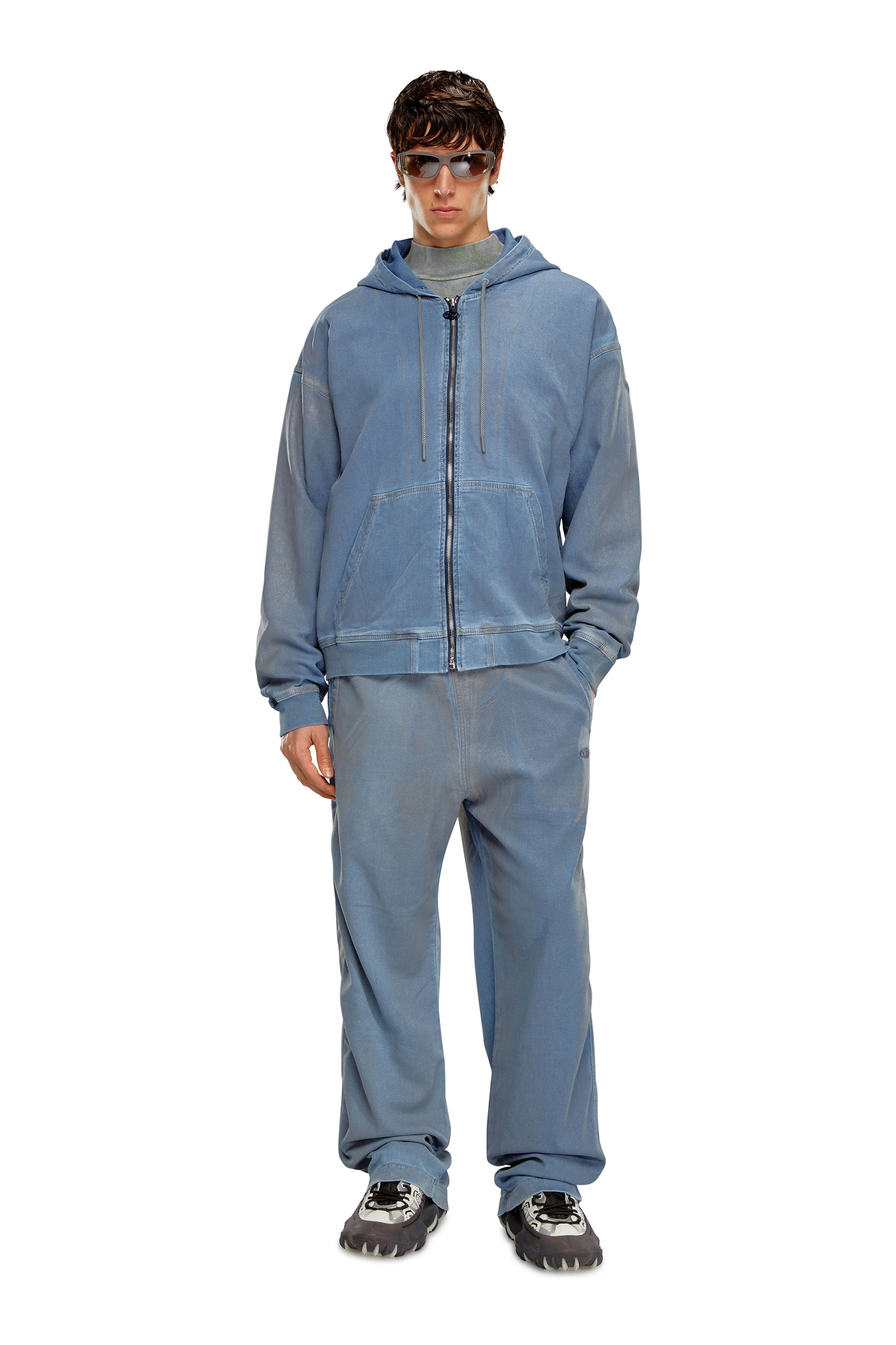 Diesel - Unisex's Relaxed D-Martyans Track Denim 068KN, Light Blue - 2