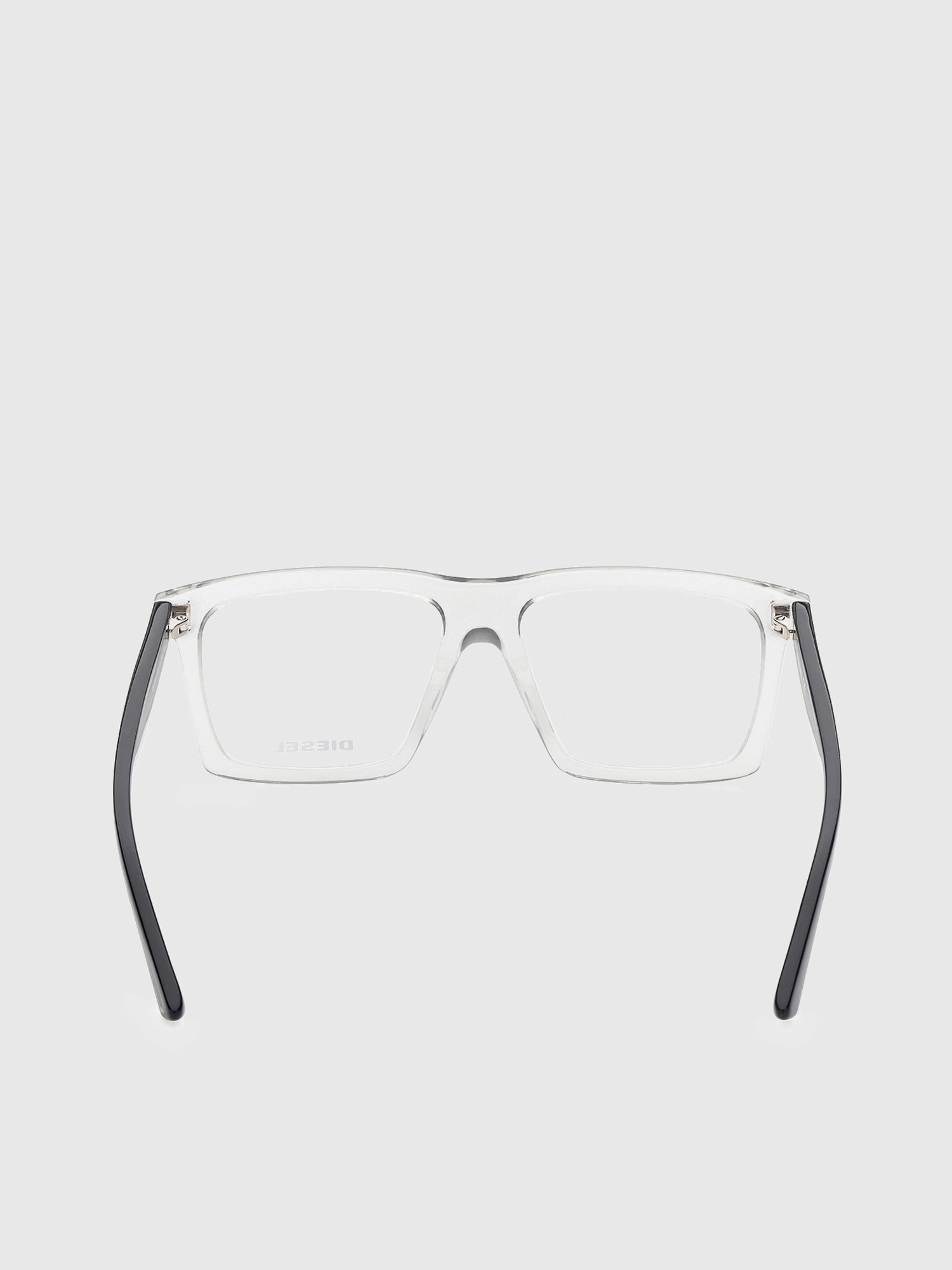 Diesel - DL5399, Man's Optical glasses with rectangular shape in White/Black - 4