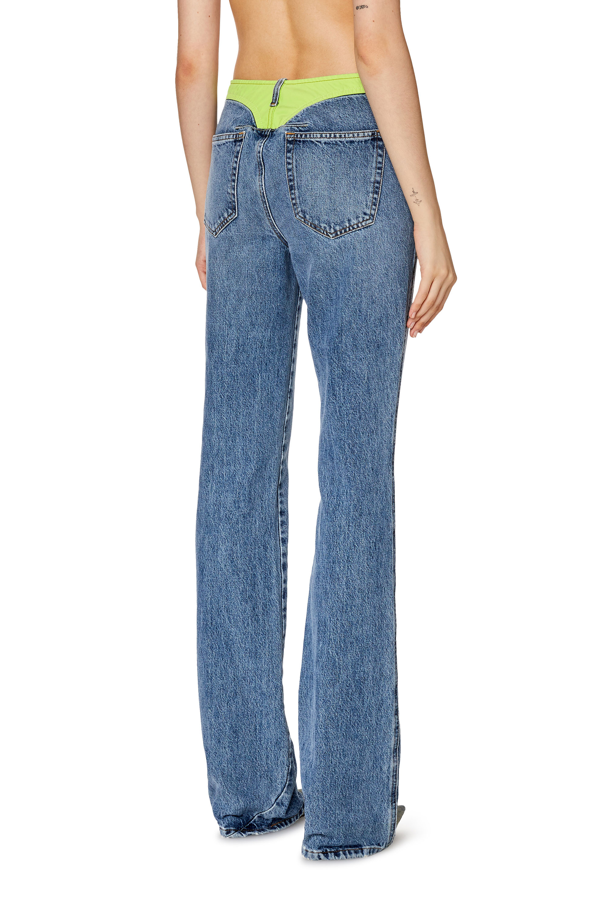 Diesel - Bootcut and Flare Jeans 2003 D-Escription 09G93, Woman's Bootcut and Flare Jeans - 2003 D-Escription in Light Blue - 4