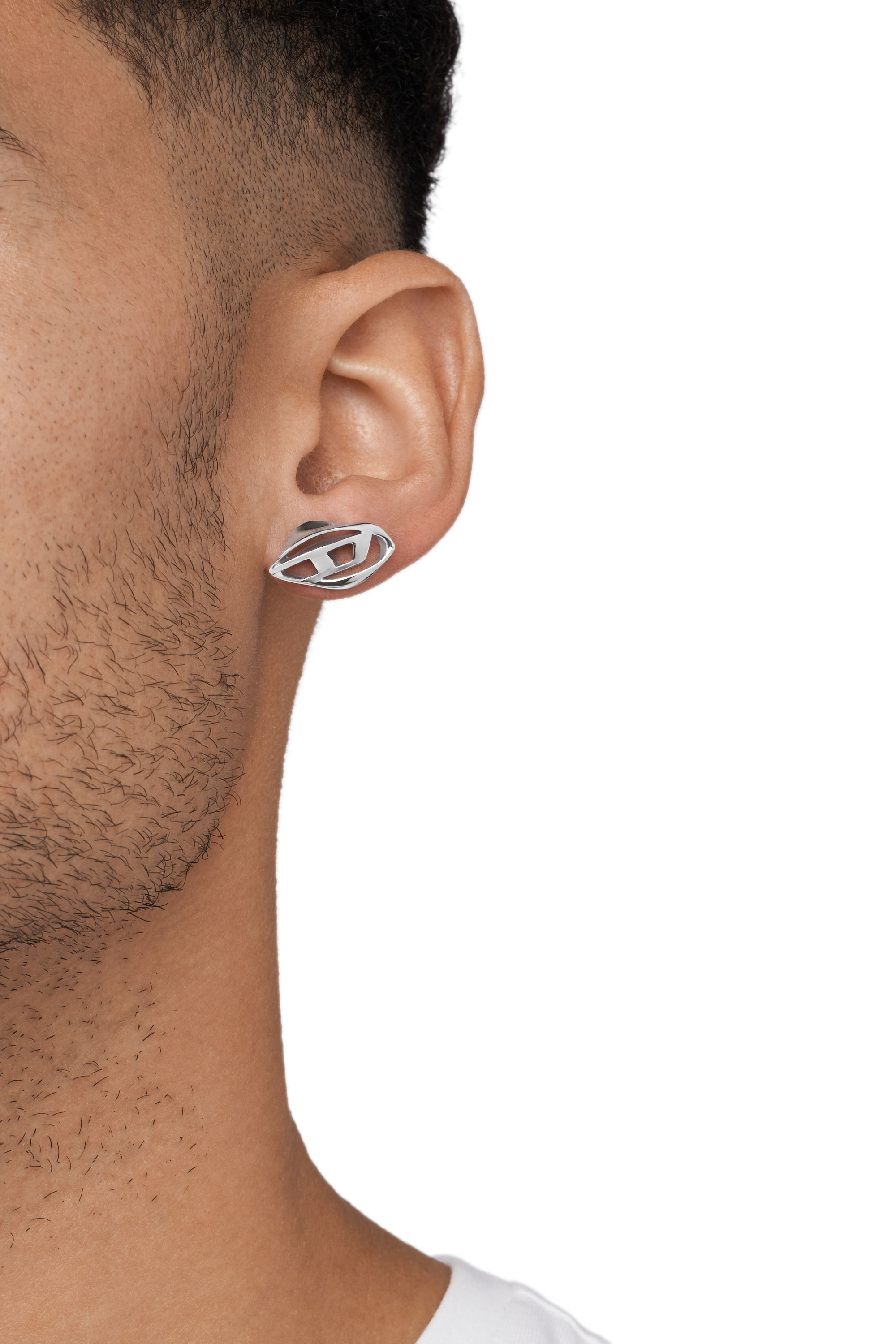 Diesel - DX1411, Unisex's Stainless Steel single stud earring in Silver - 3