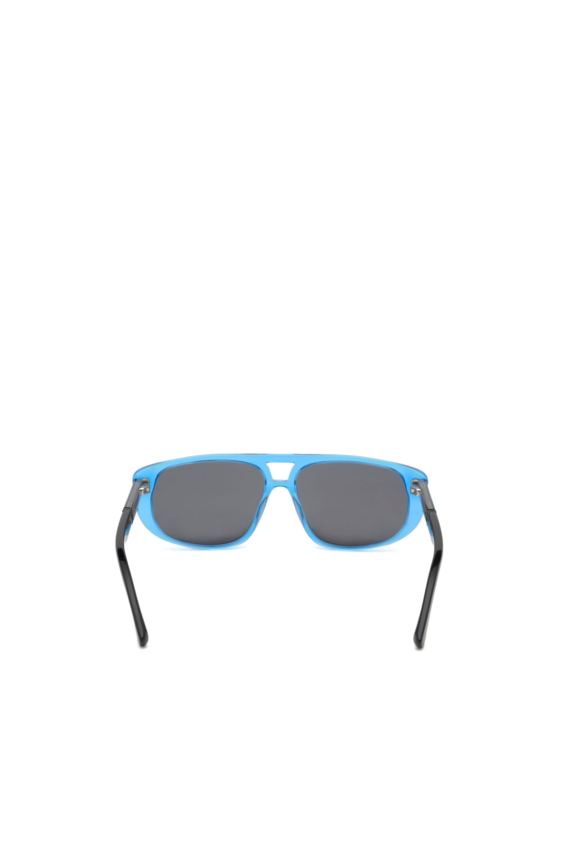 Diesel - DL0306, Unisex's Unisex acetate navigator-style sunglasses in Blue/Black - 4