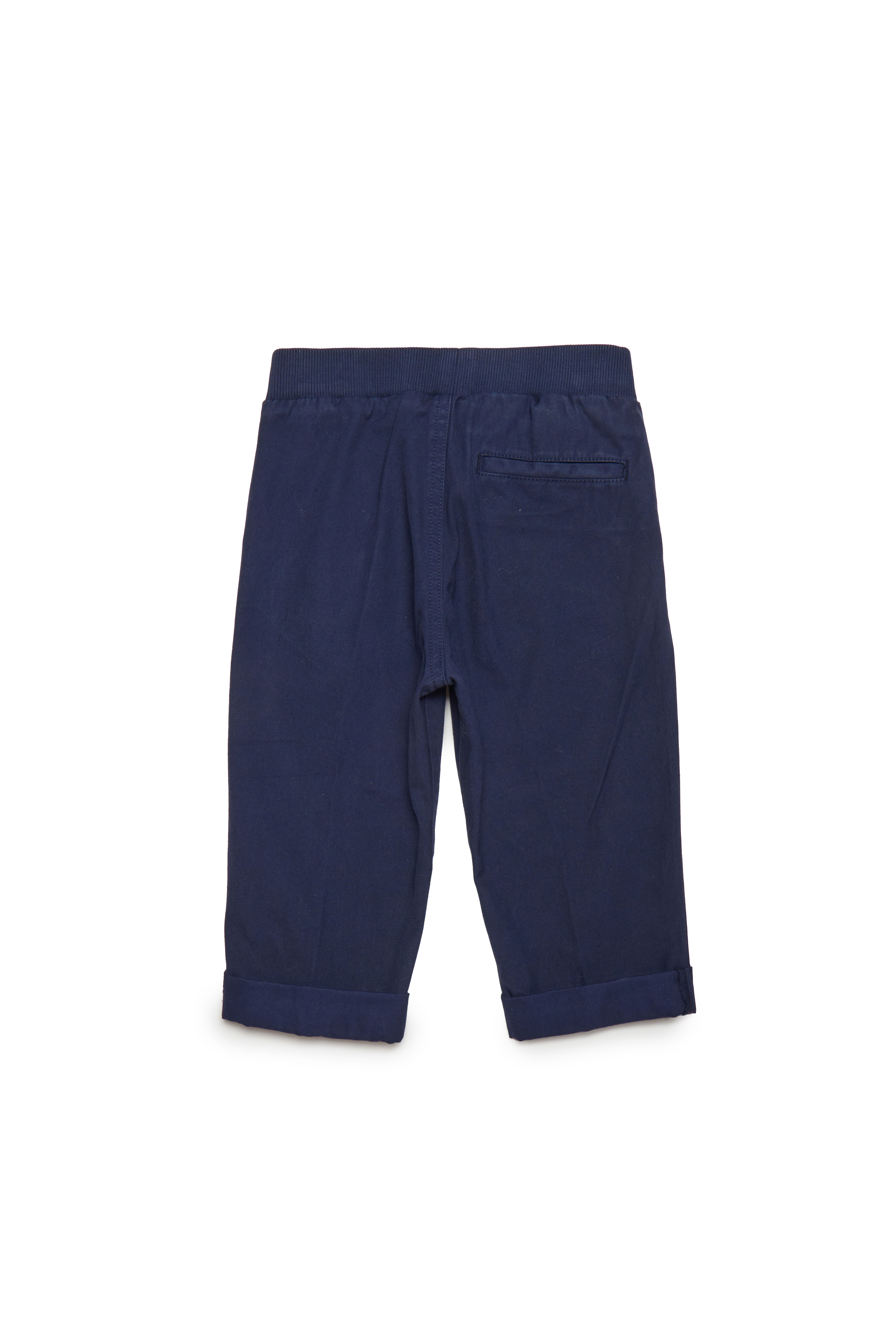 Diesel - PETIB, Man's Cotton pants with varsity logos in Blue - 2