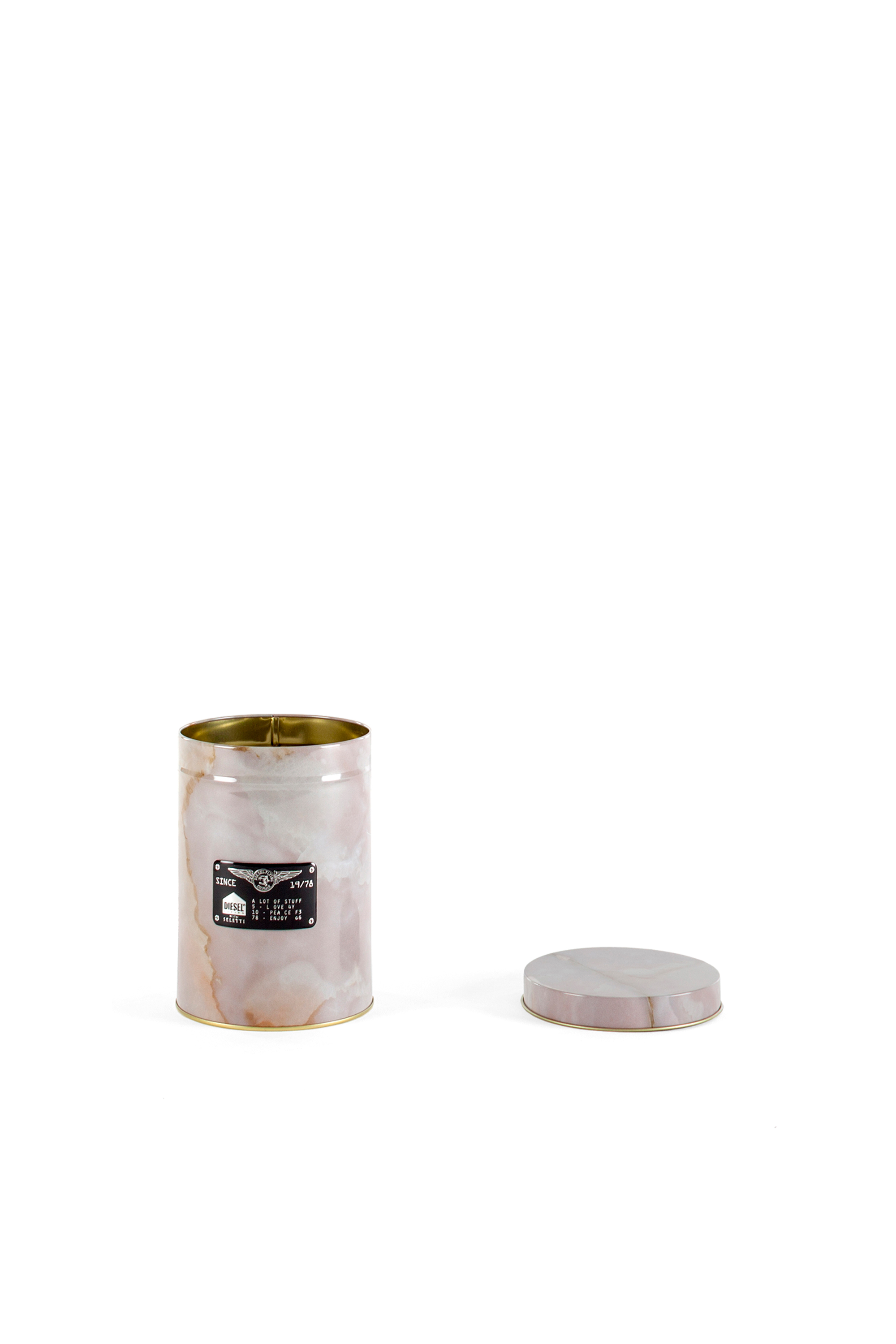 Diesel - 11105 SURVIVAL, Unisex's Pink round metal box with lid in Face Powder - 3