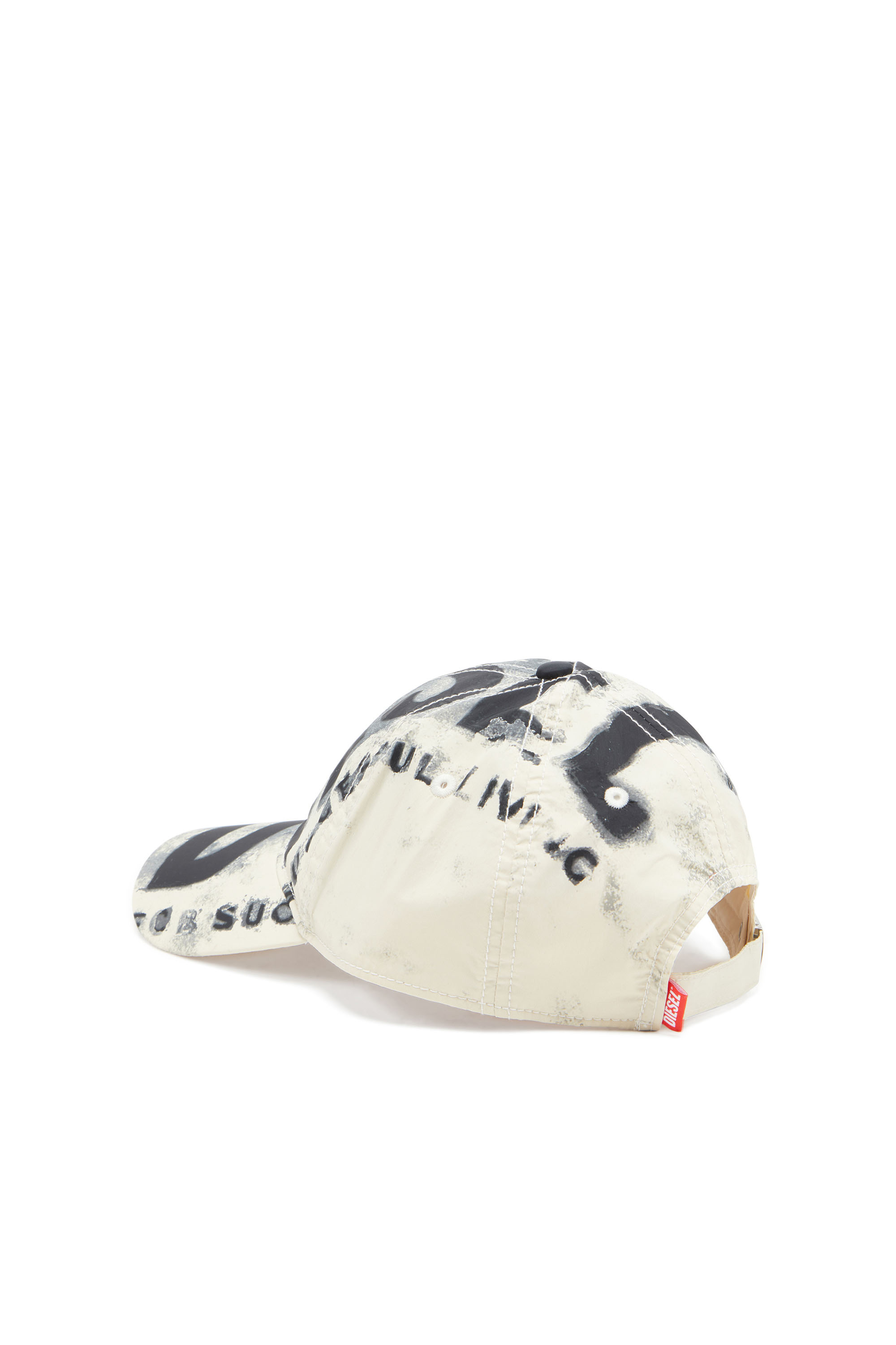 Diesel - C-EWAN-NY, Man's Nylon baseball cap with Super Logo in White - 2