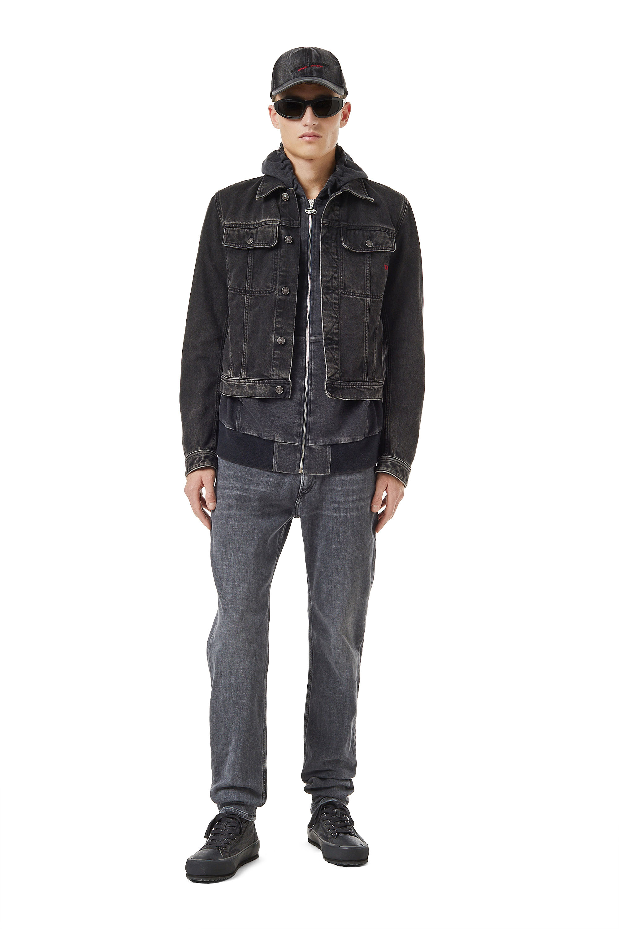 Diesel - Man's Skinny Jeans 1979 Sleenker 09B97, Black/Dark grey - 2