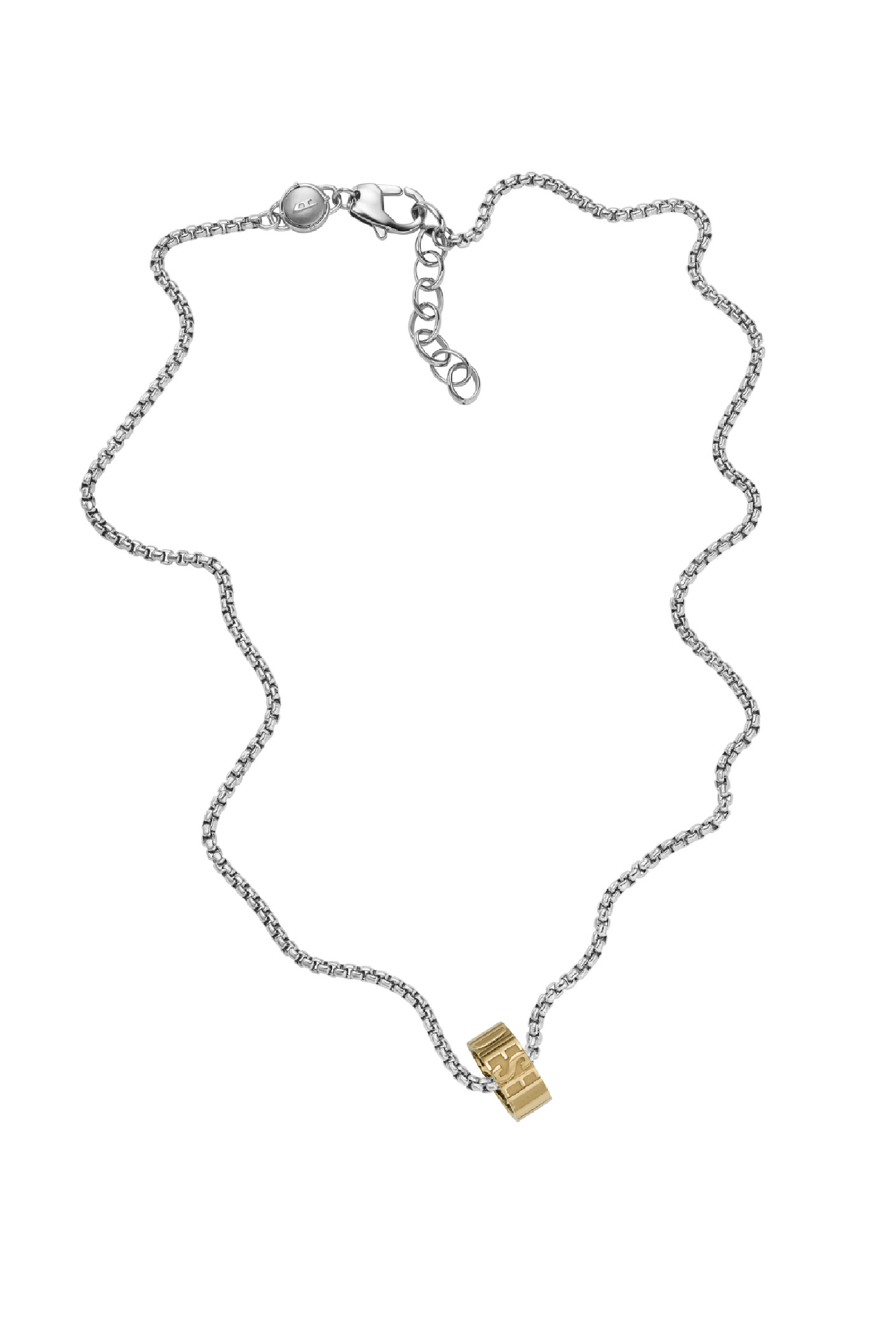 Diesel - DX1398, Man's Two-tone stainless steel chain necklace in Gold - 2
